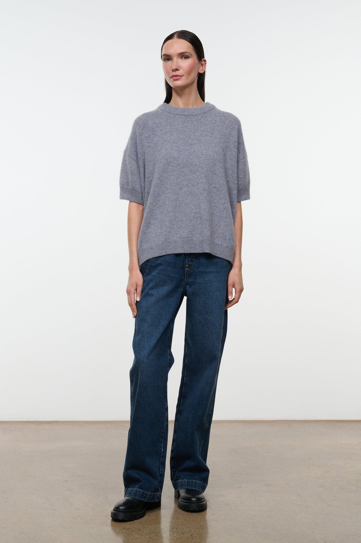 Sorrento Cashmere Sweater | Ash — 2