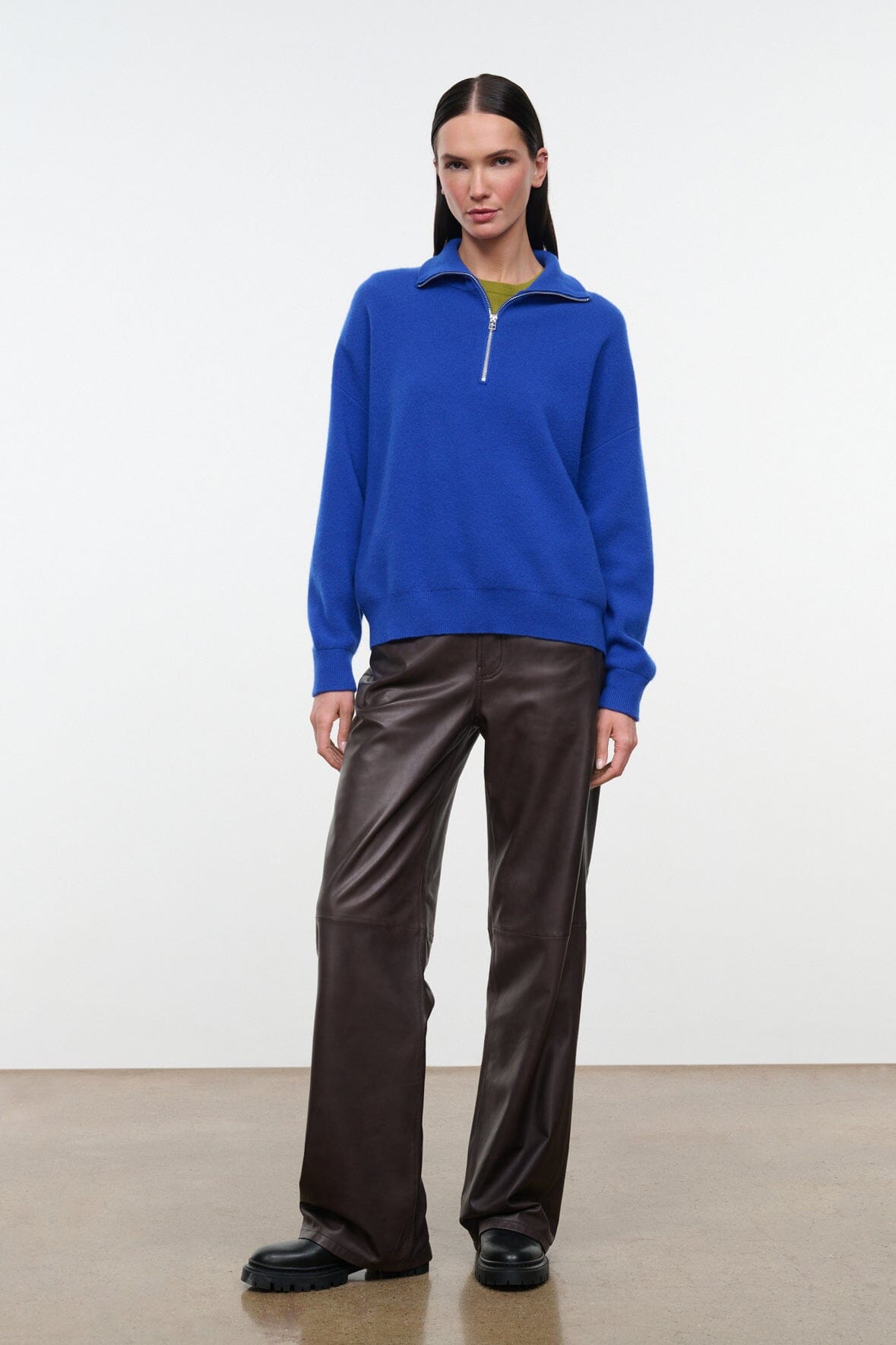 Hudson Cashmere Sweater | Cobalt — 4