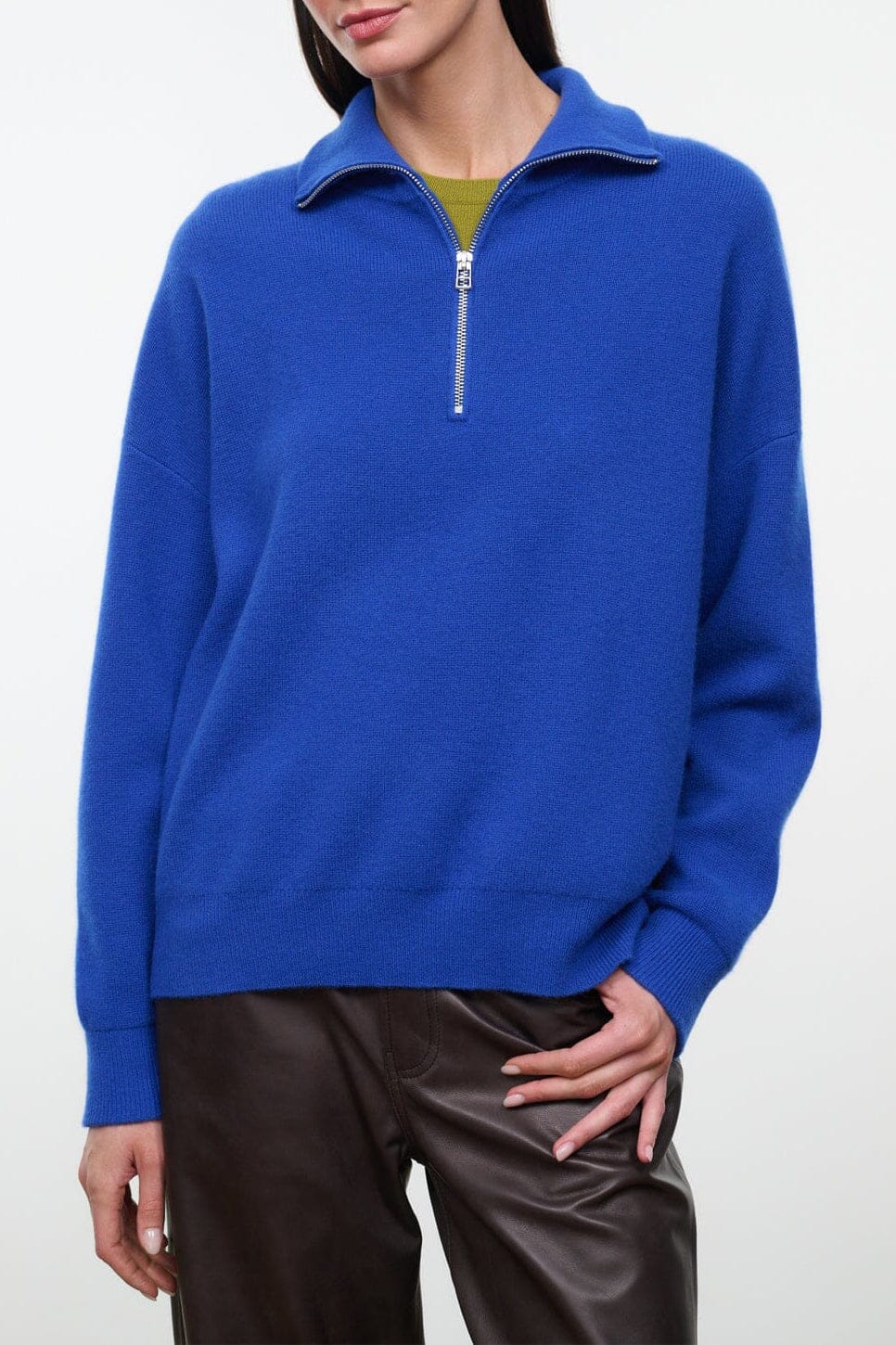 Hudson Cashmere Sweater | Cobalt — 1