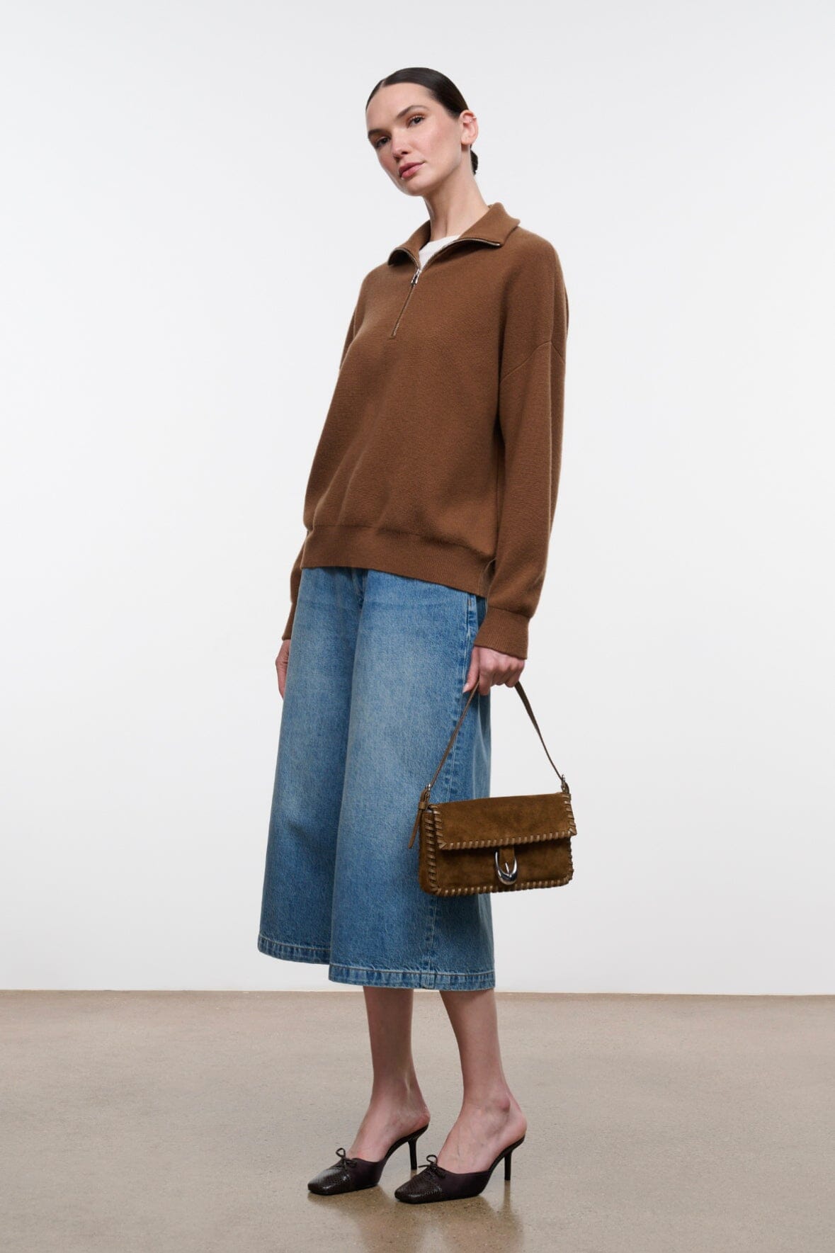 Hudson Cashmere Sweater | Cigar — 3