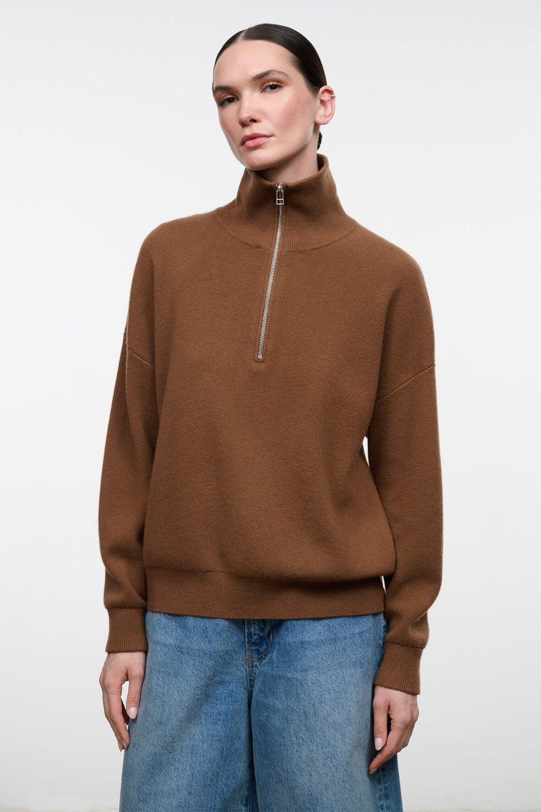 Hudson Cashmere Sweater | Cigar — 1