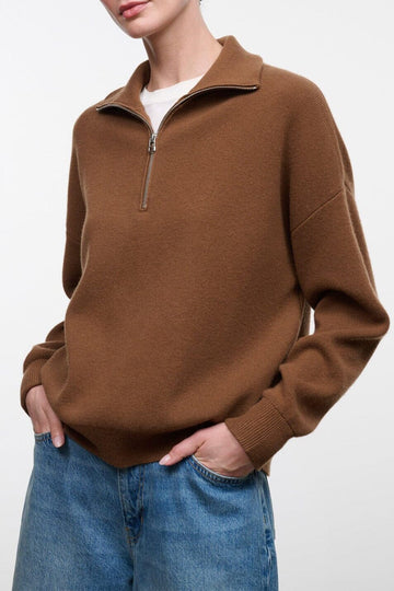 Hudson Cashmere Sweater | Cigar — 1