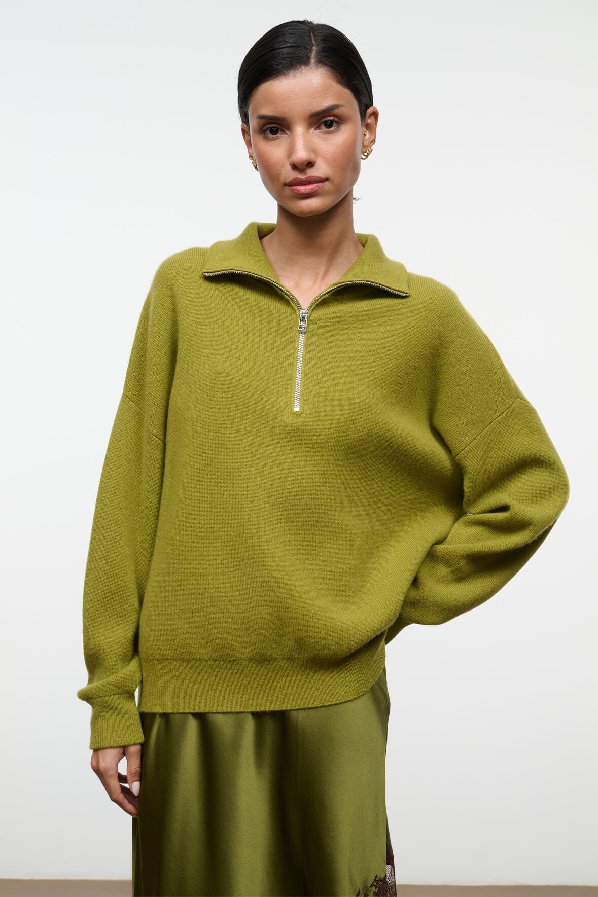 Hudson Cashmere Sweater | Pear — 4
