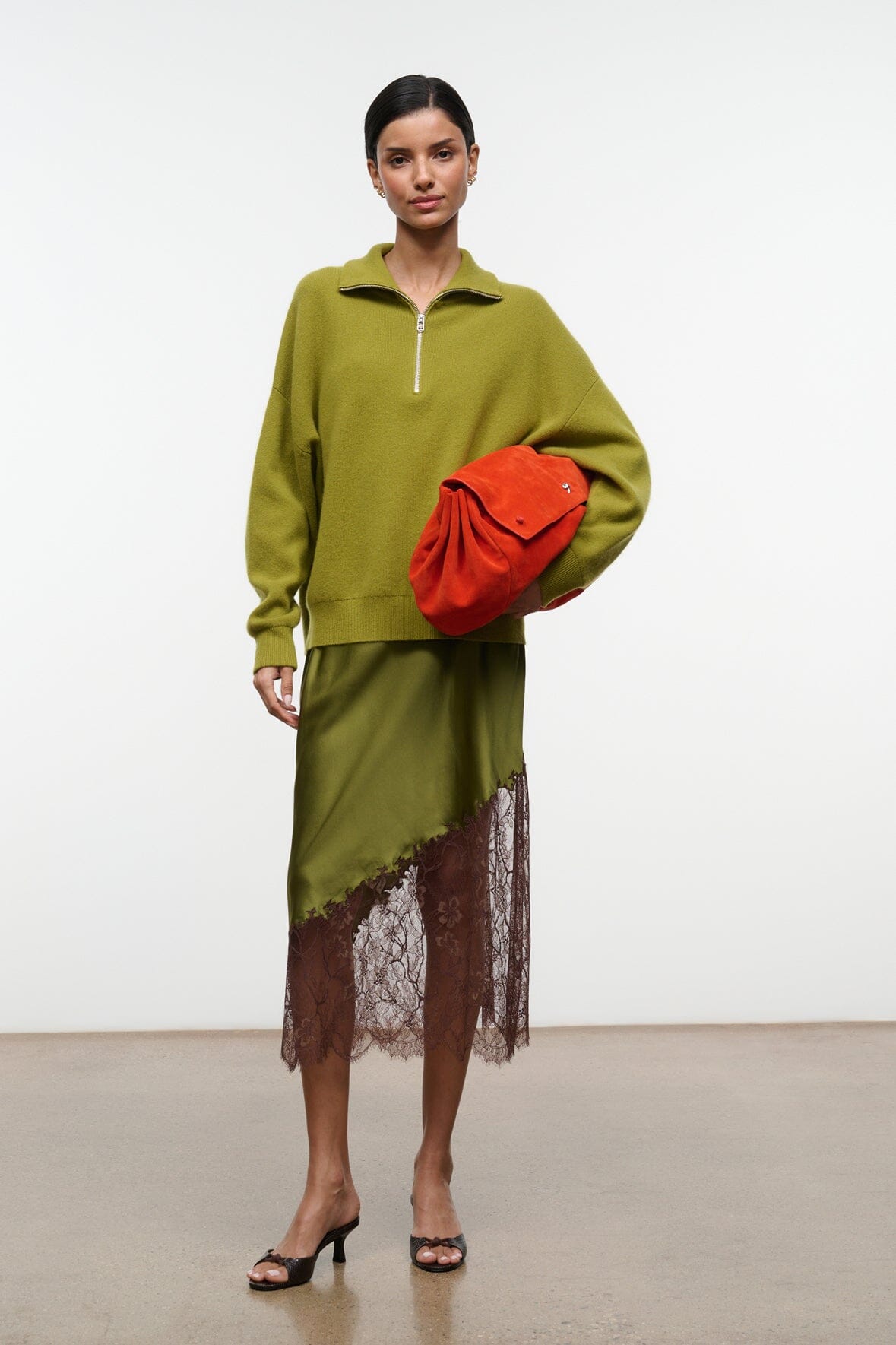 Hudson Cashmere Sweater | Pear — 2