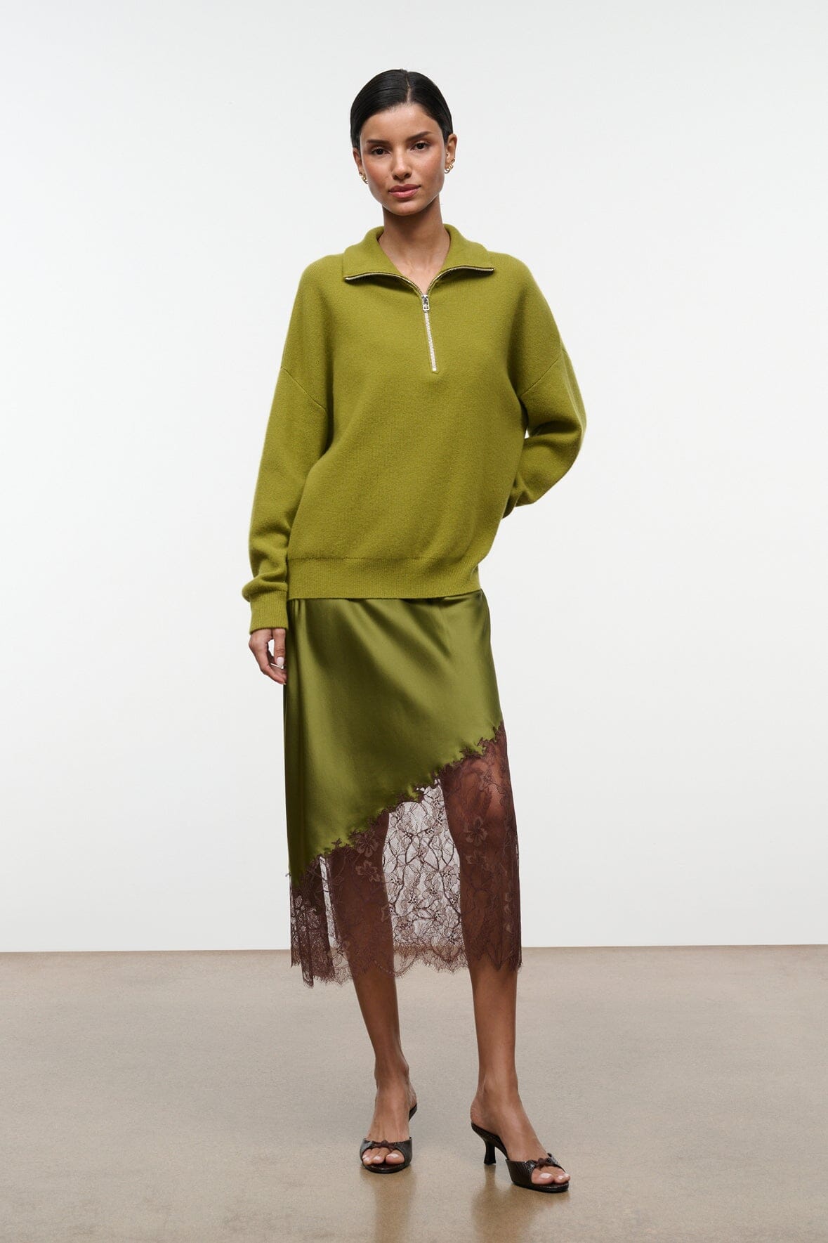 Hudson Cashmere Sweater | Pear — 5