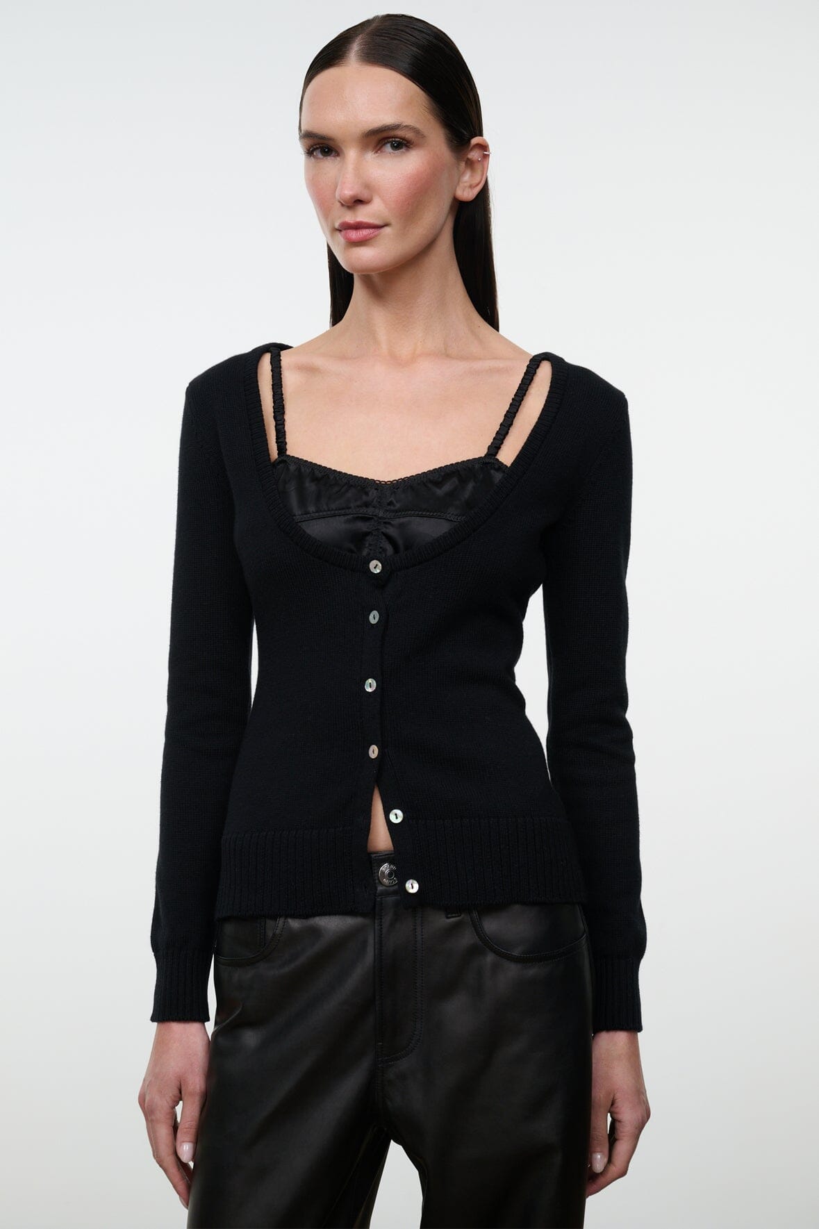 Natasha Cashmere Sweater | Black — 3