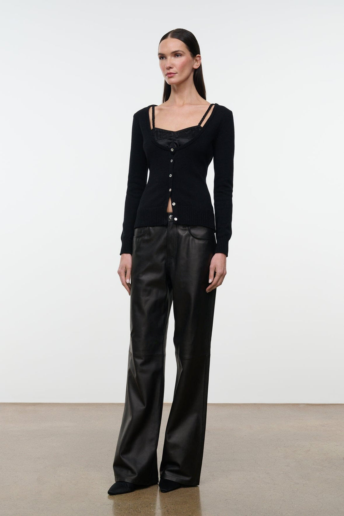 Natasha Cashmere Sweater | Black — 1