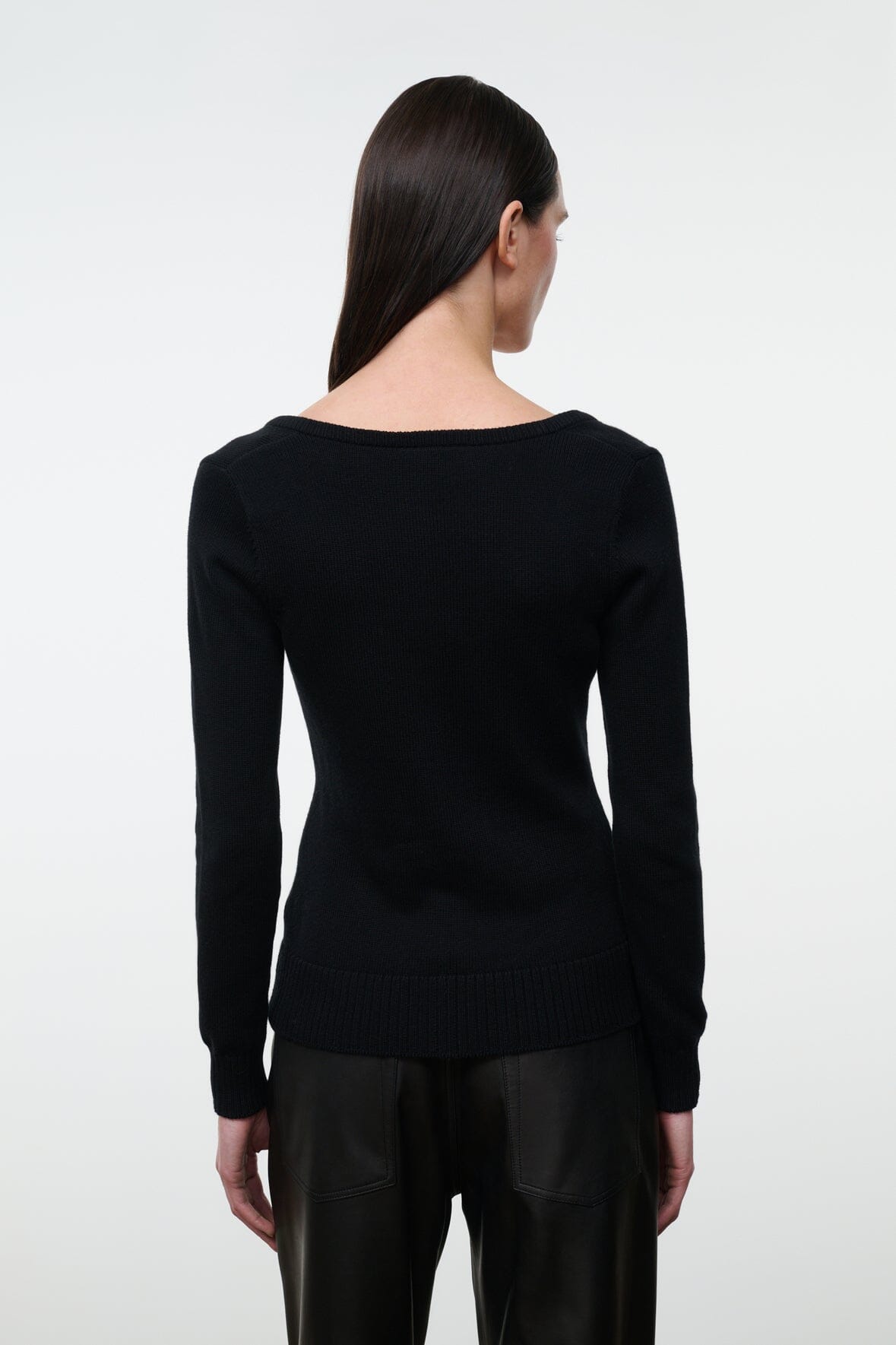 Natasha Cashmere Sweater | Black — 4