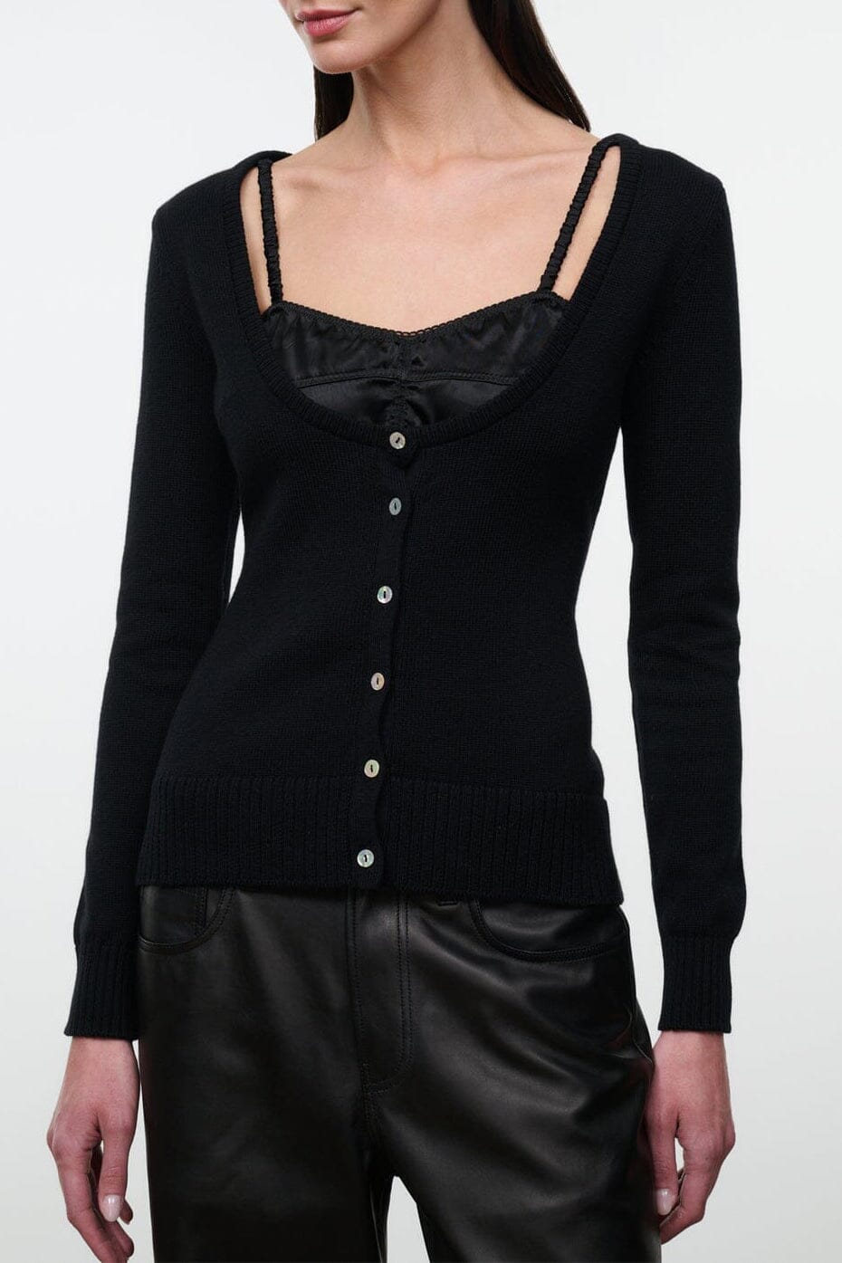 Natasha Cashmere Sweater | Black — 1