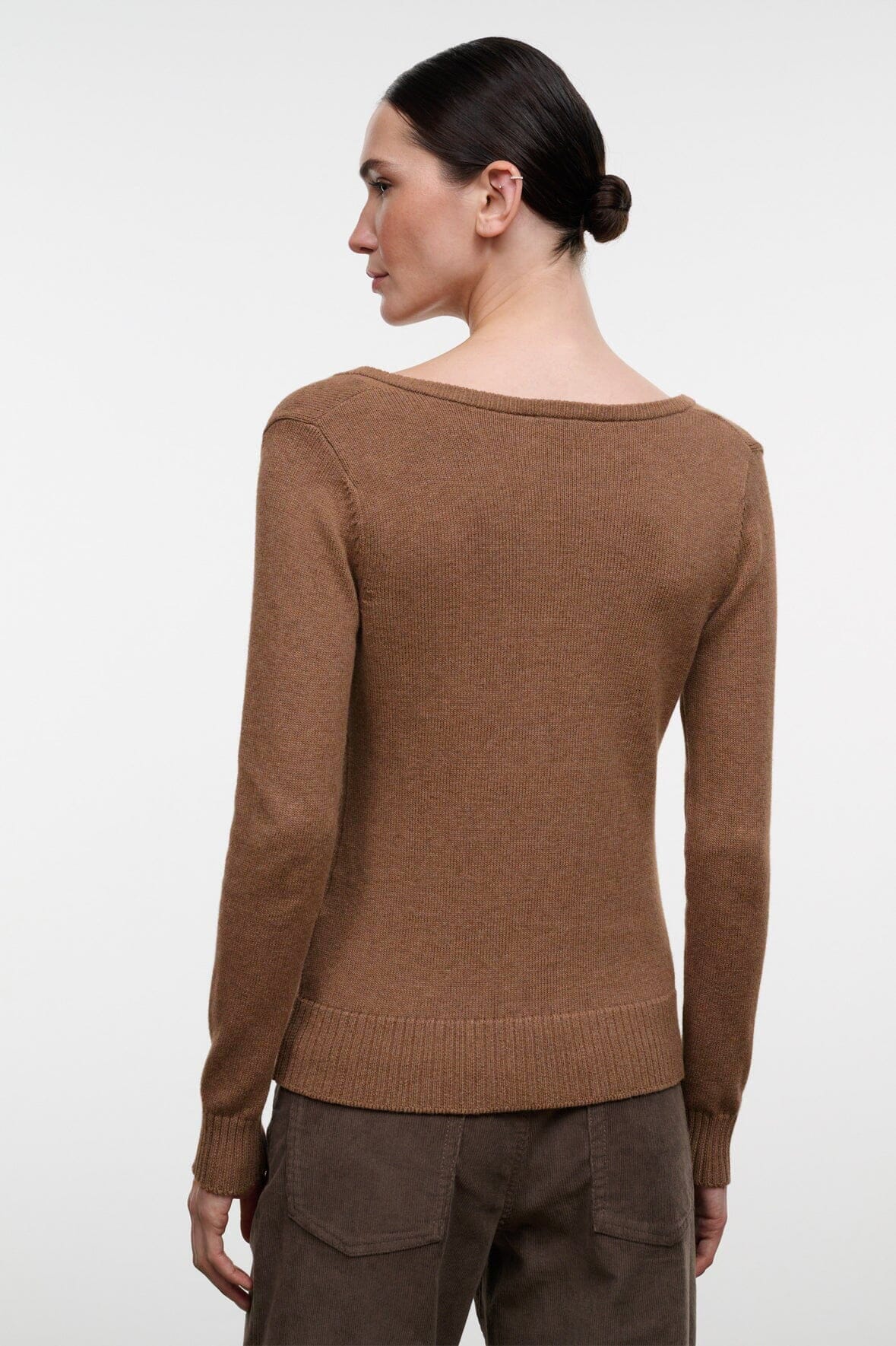 Natasha Cashmere Sweater | Cigar — 3