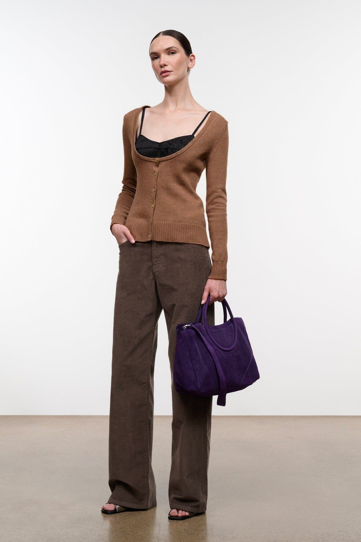 Natasha Cashmere Sweater | Cigar — 4