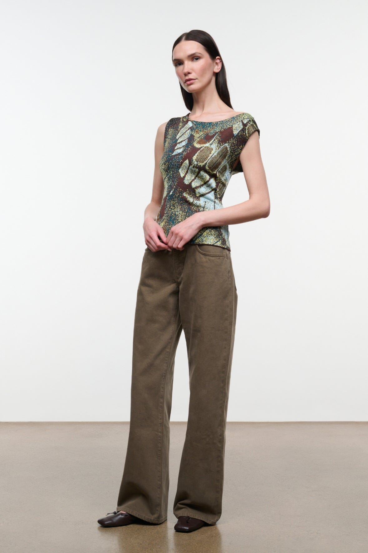 Veronica Top | Butterfly Moss — 4