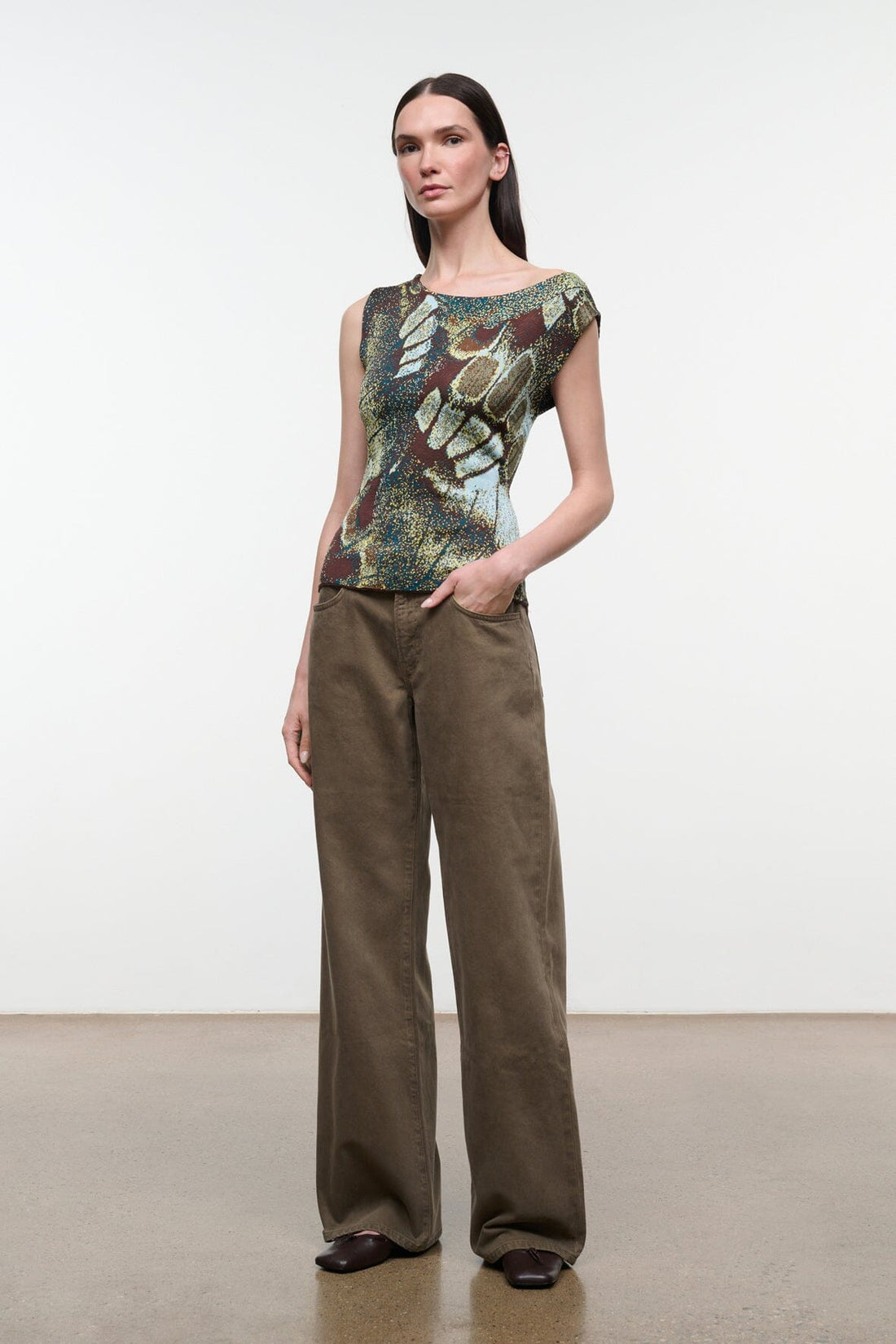 Veronica Top | Butterfly Moss — 1