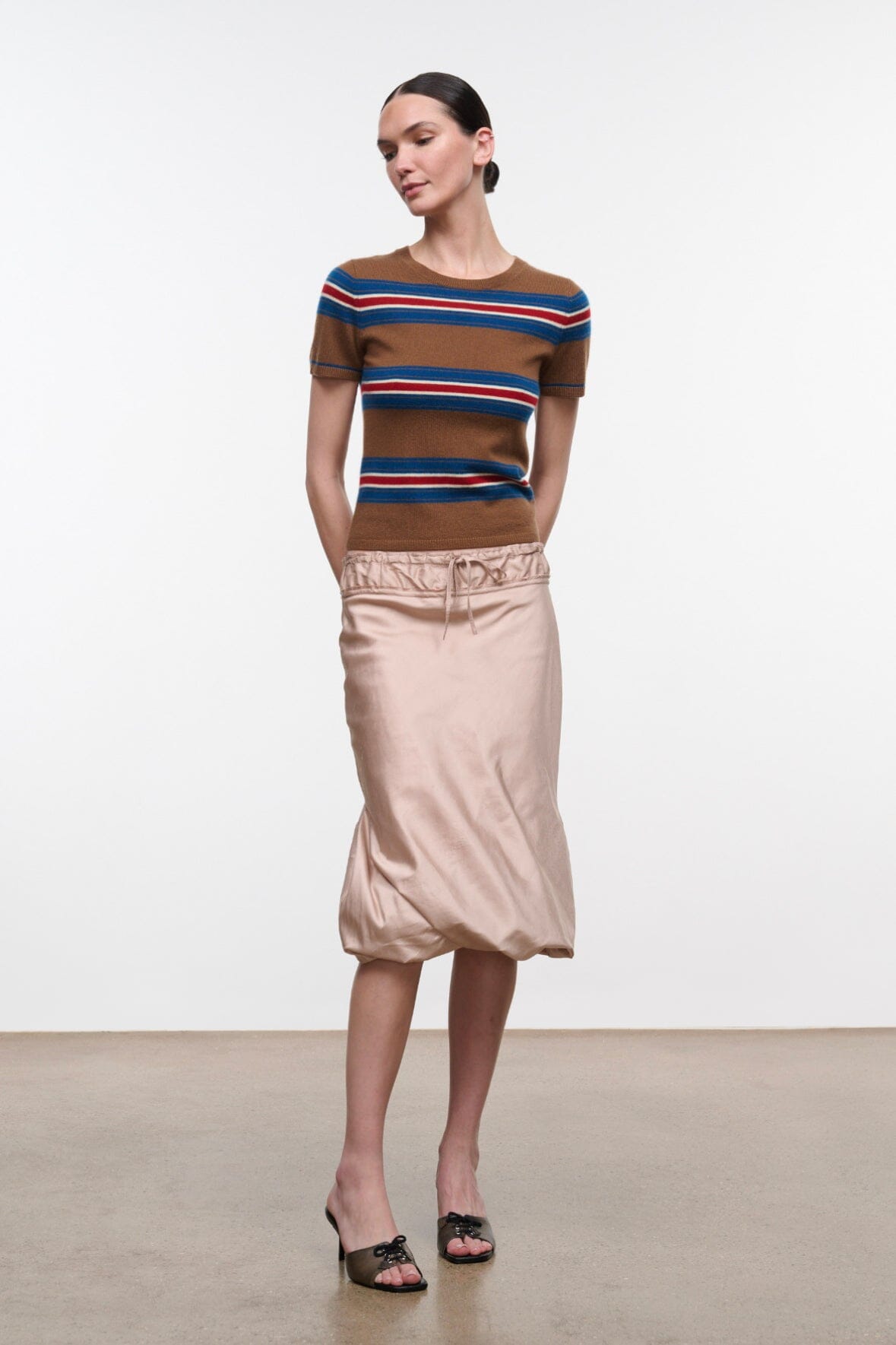 Easy Cashmere Tee | Savoy Stripe — 4