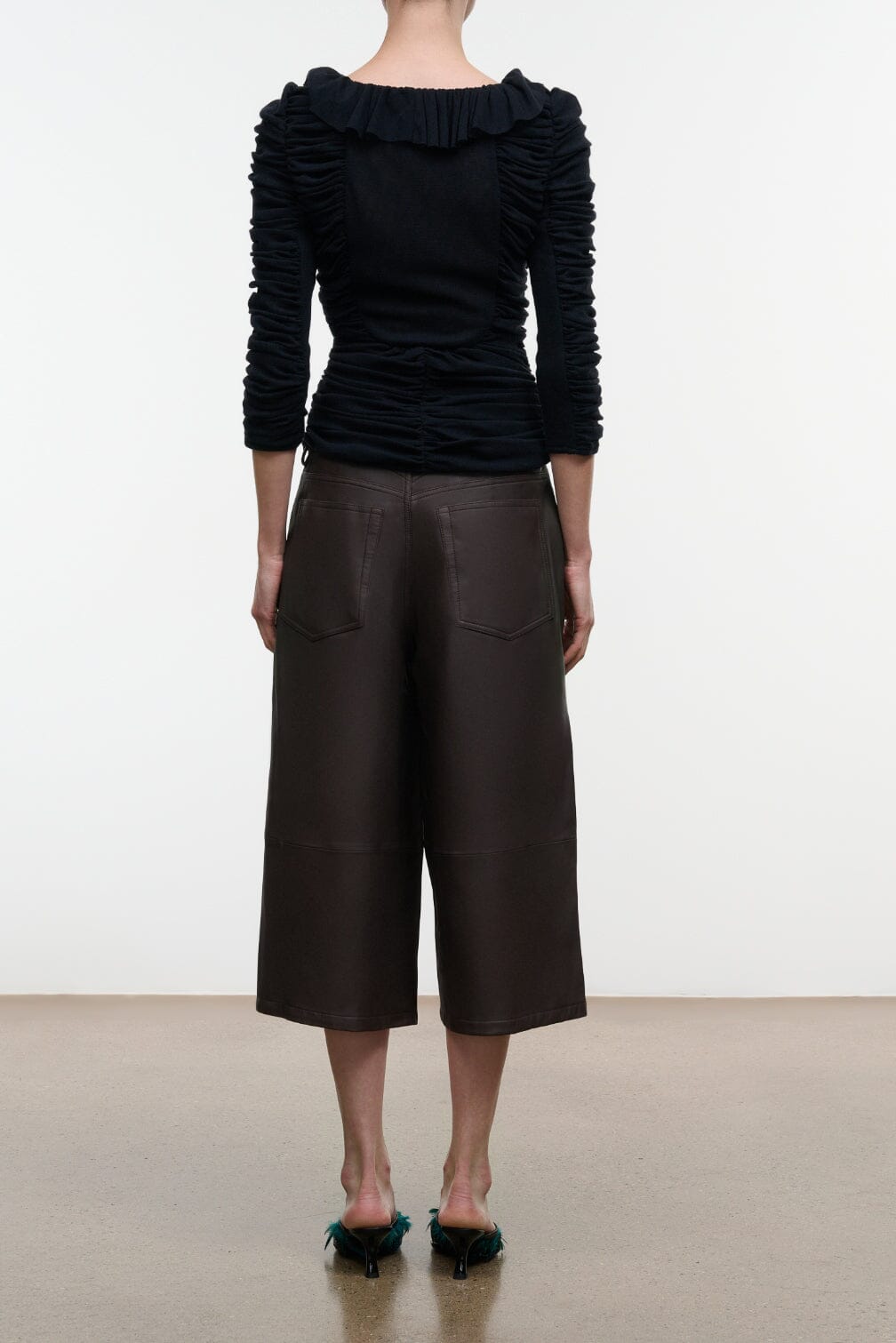 Hunter Leather Culotte | Earth — 3