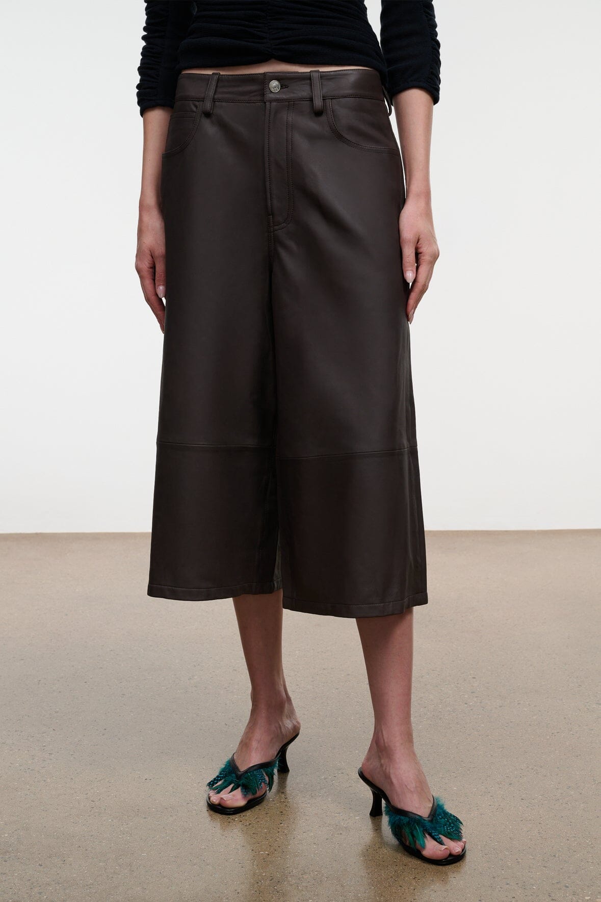 Hunter Leather Culotte | Earth — 7
