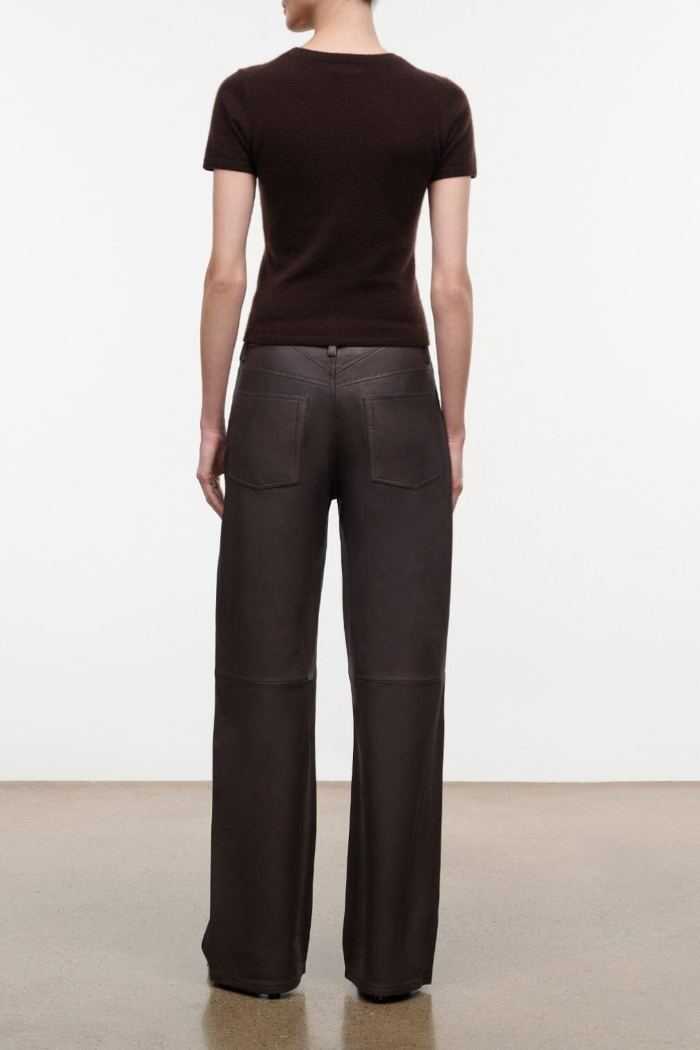 Gus Leather Pant | Earth — 3