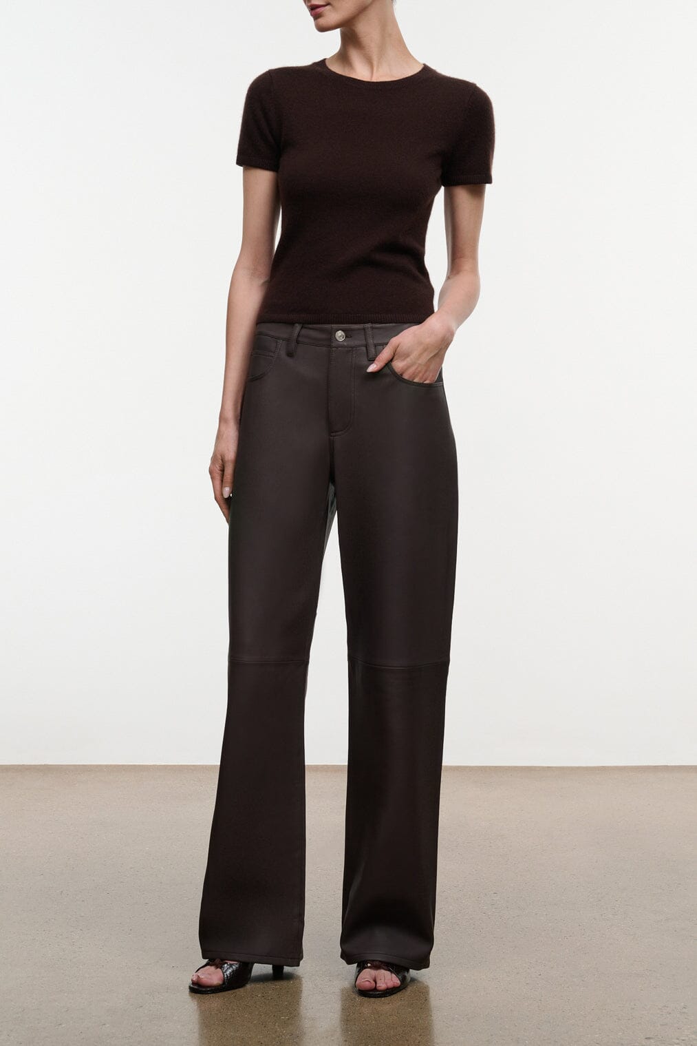 Gus Leather Pant | Earth — 5