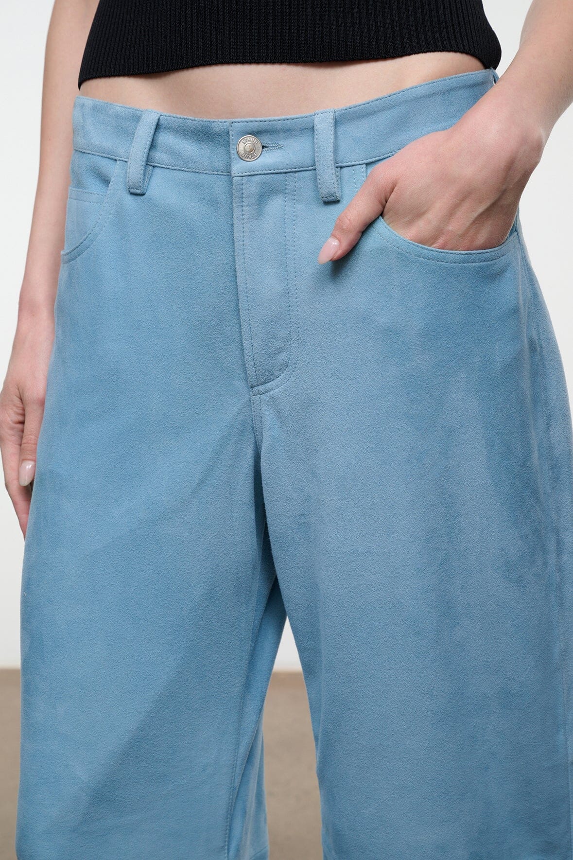 Gus Suede Pant | Sky — 3