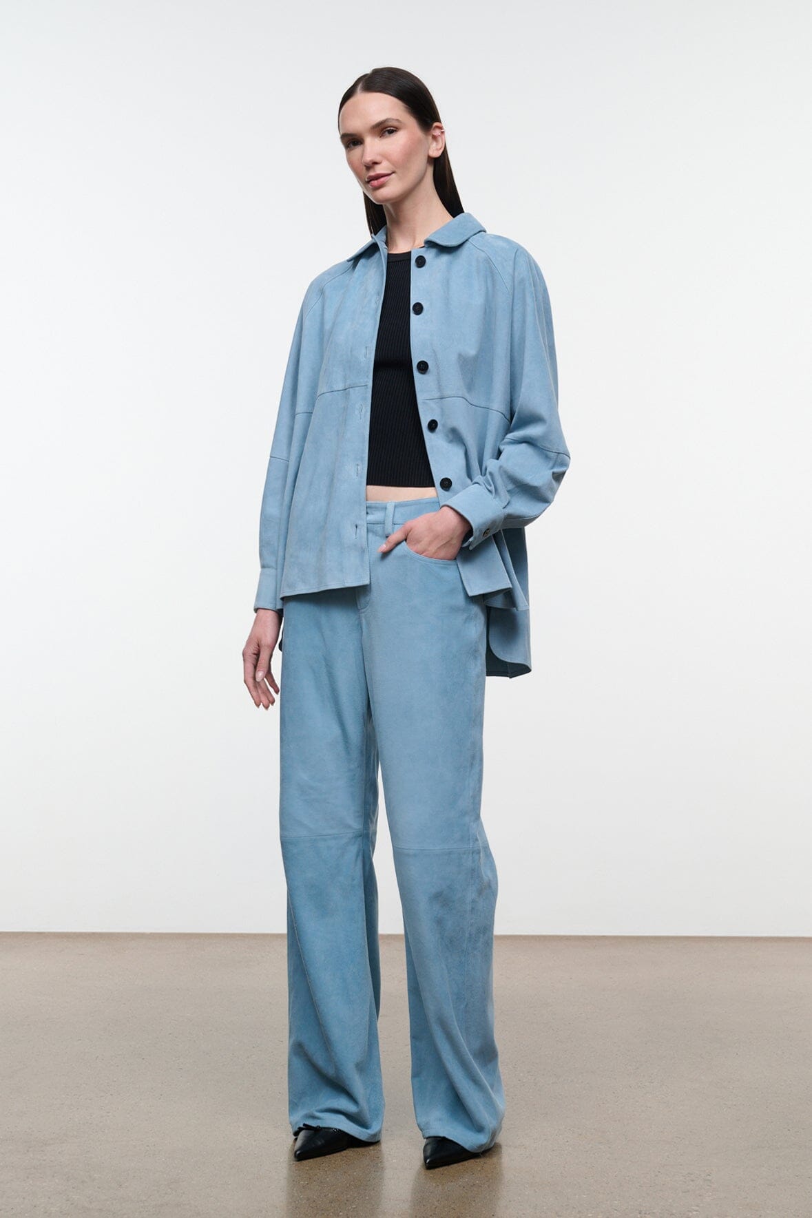 Gus Suede Pant | Sky — 8