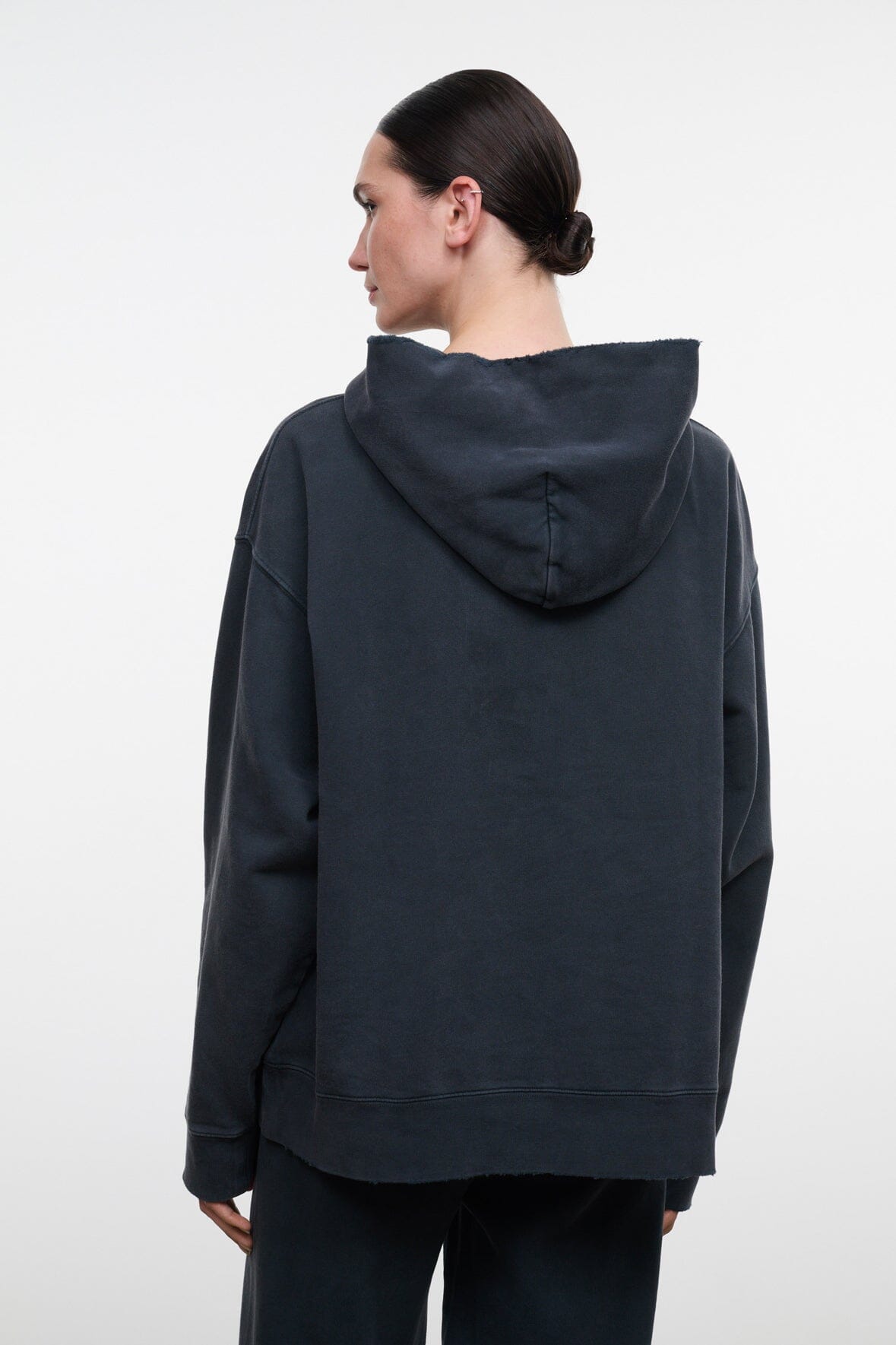 Lounge Terry Hoodie | Washed Black — 3