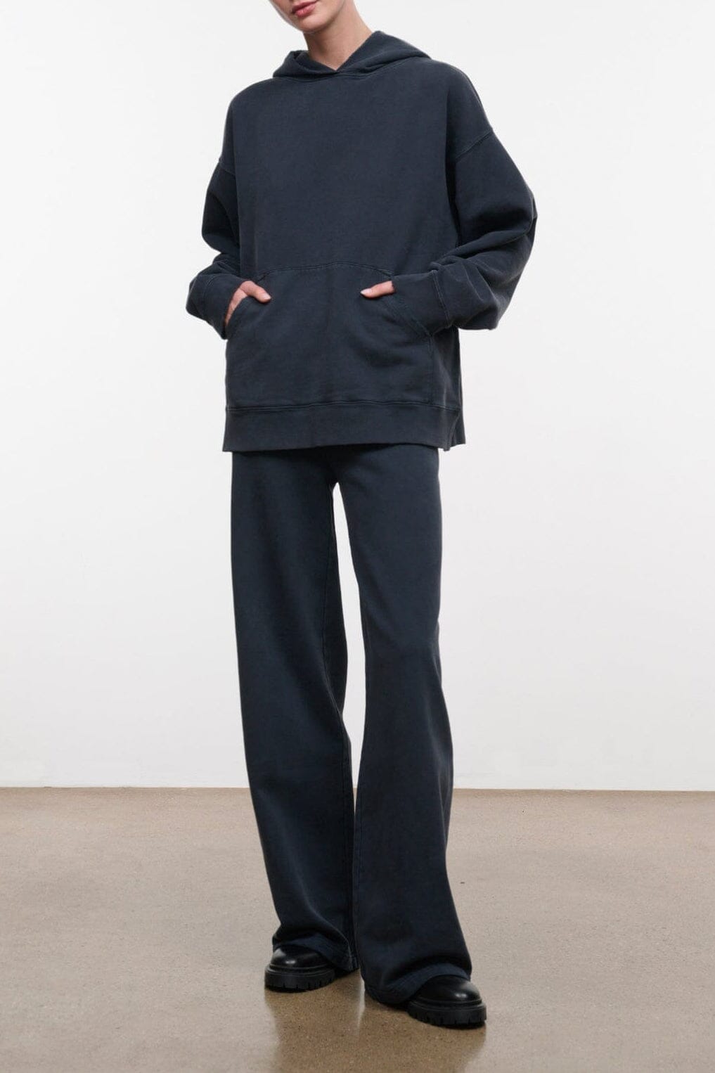 Lounge Terry Hoodie | Washed Black — 2