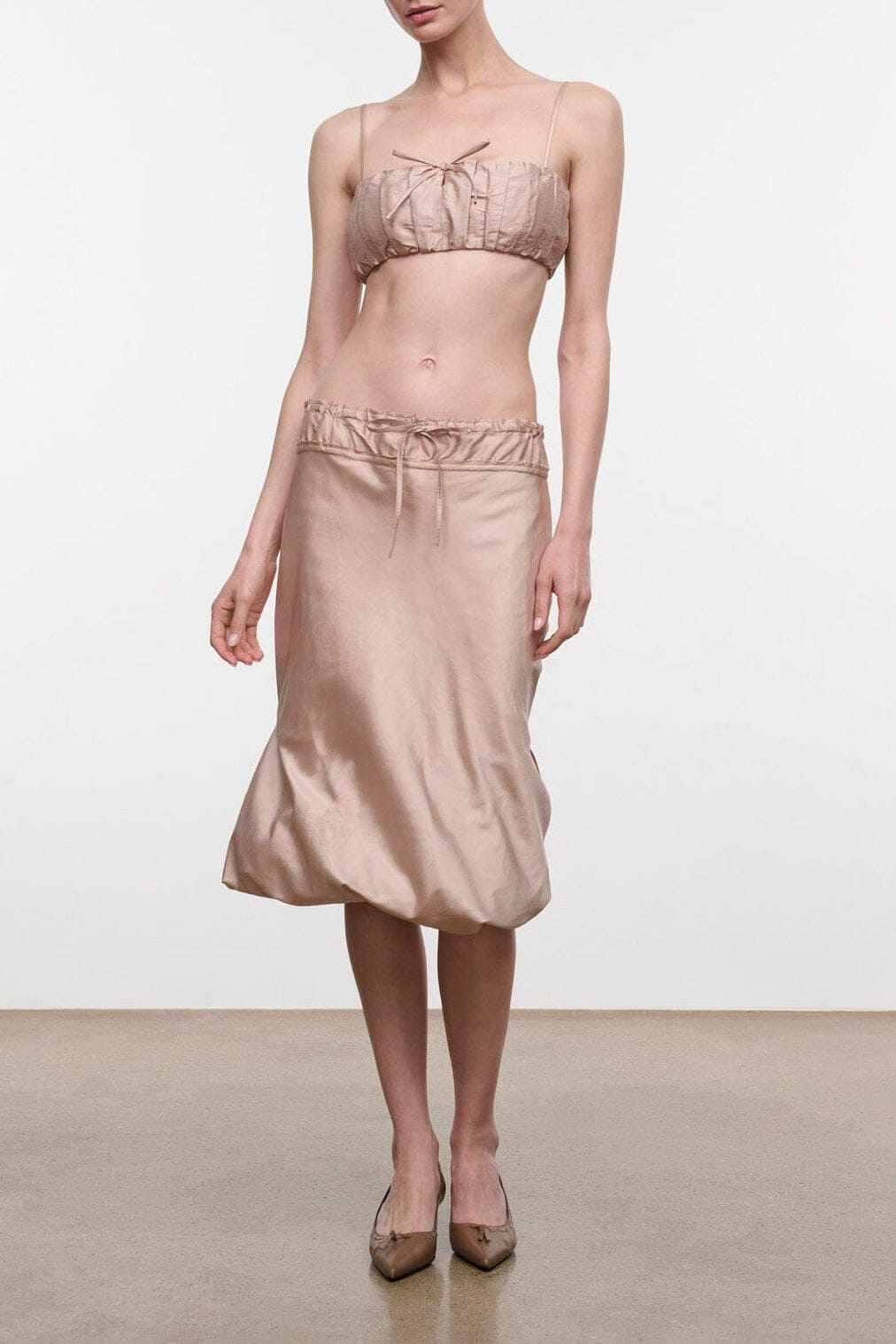 Odette Silk Skirt | Sandrose — 1