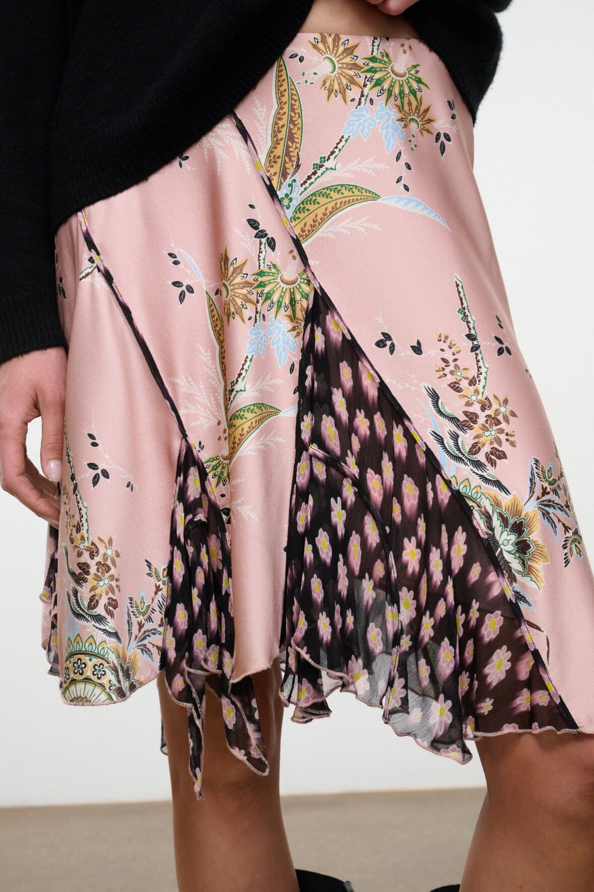 Reannah Silk Skirt | Tapestry Rose Multi — 5