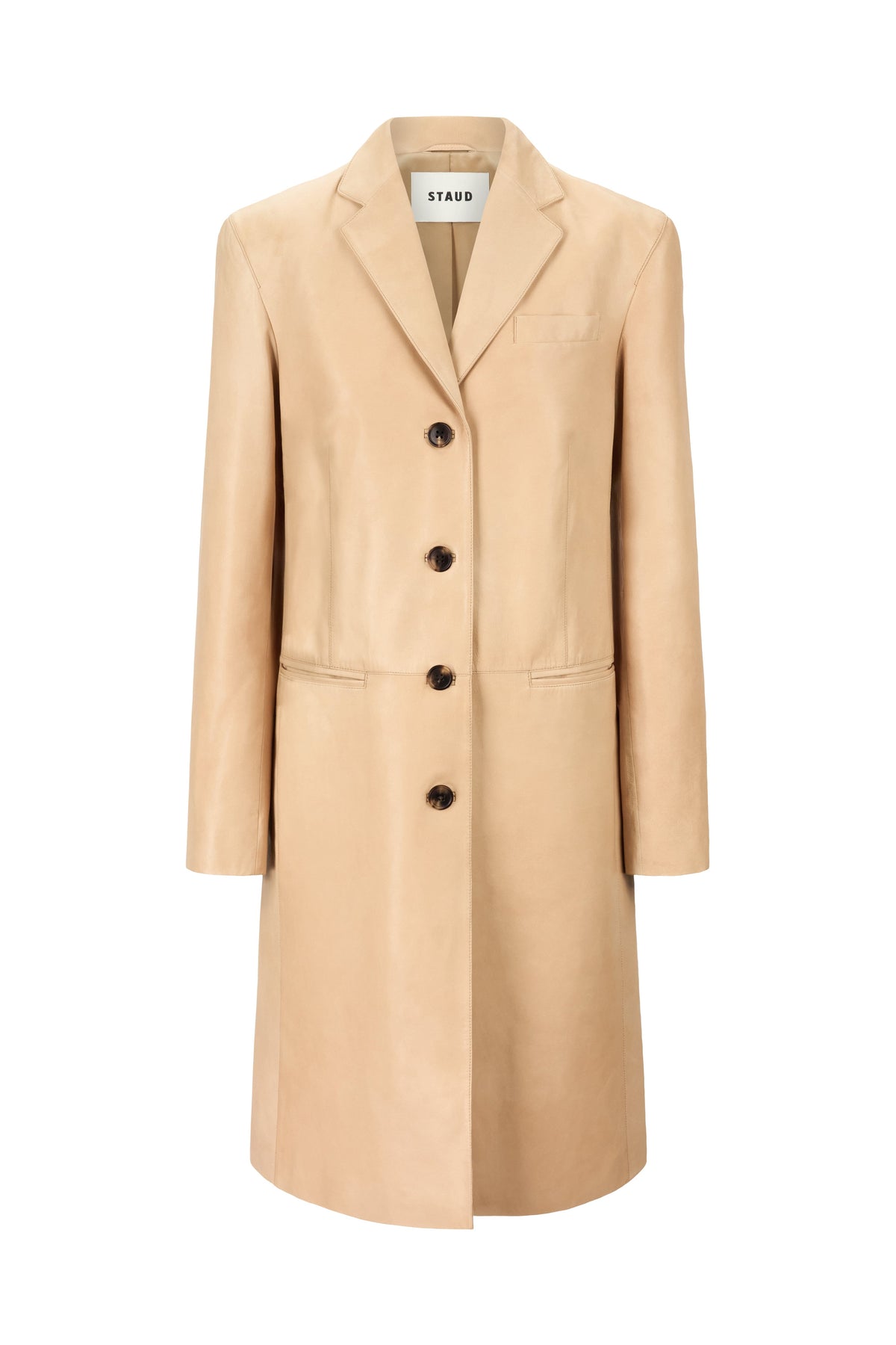 Wyatt Leather Coat | Cashew — 7