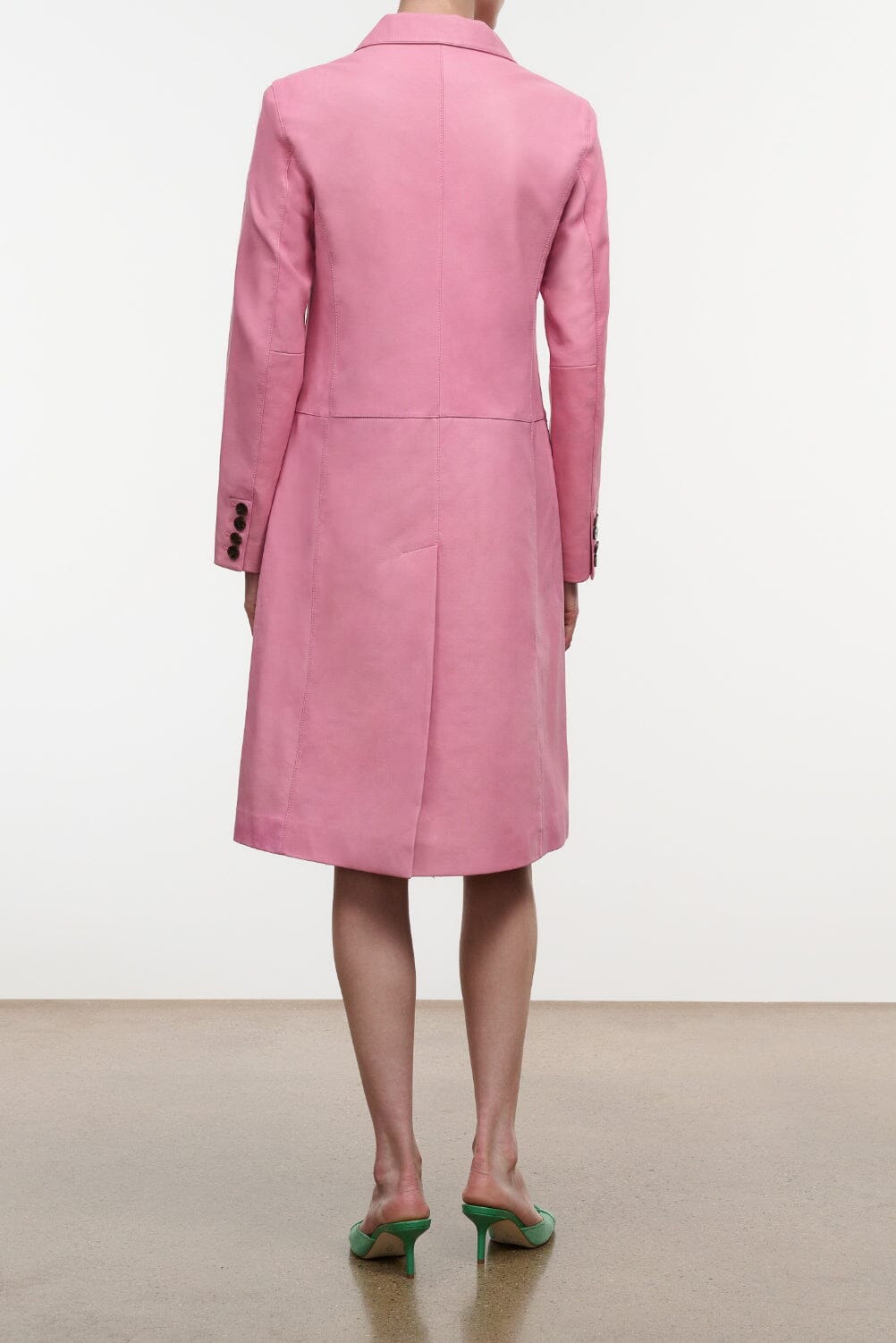 Wyatt Leather Coat | Wild Rose — 3