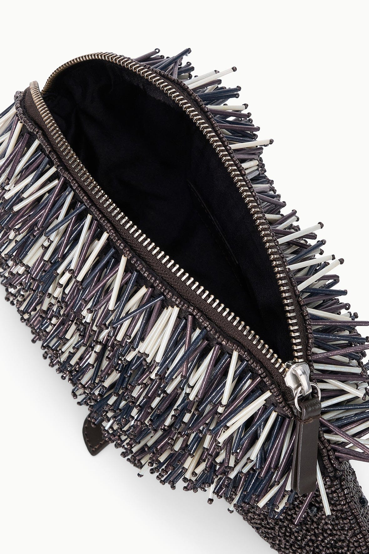 Porcupine Clutch | Black Beaded Multi — 7