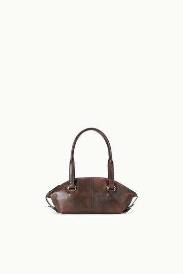 Hester Mini Shoulder Bag | Espresso Distressed — 1