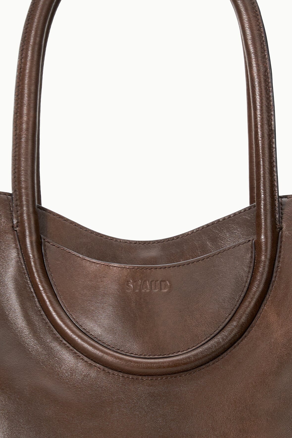 Maude North South Tote | Espresso Distressed — 7