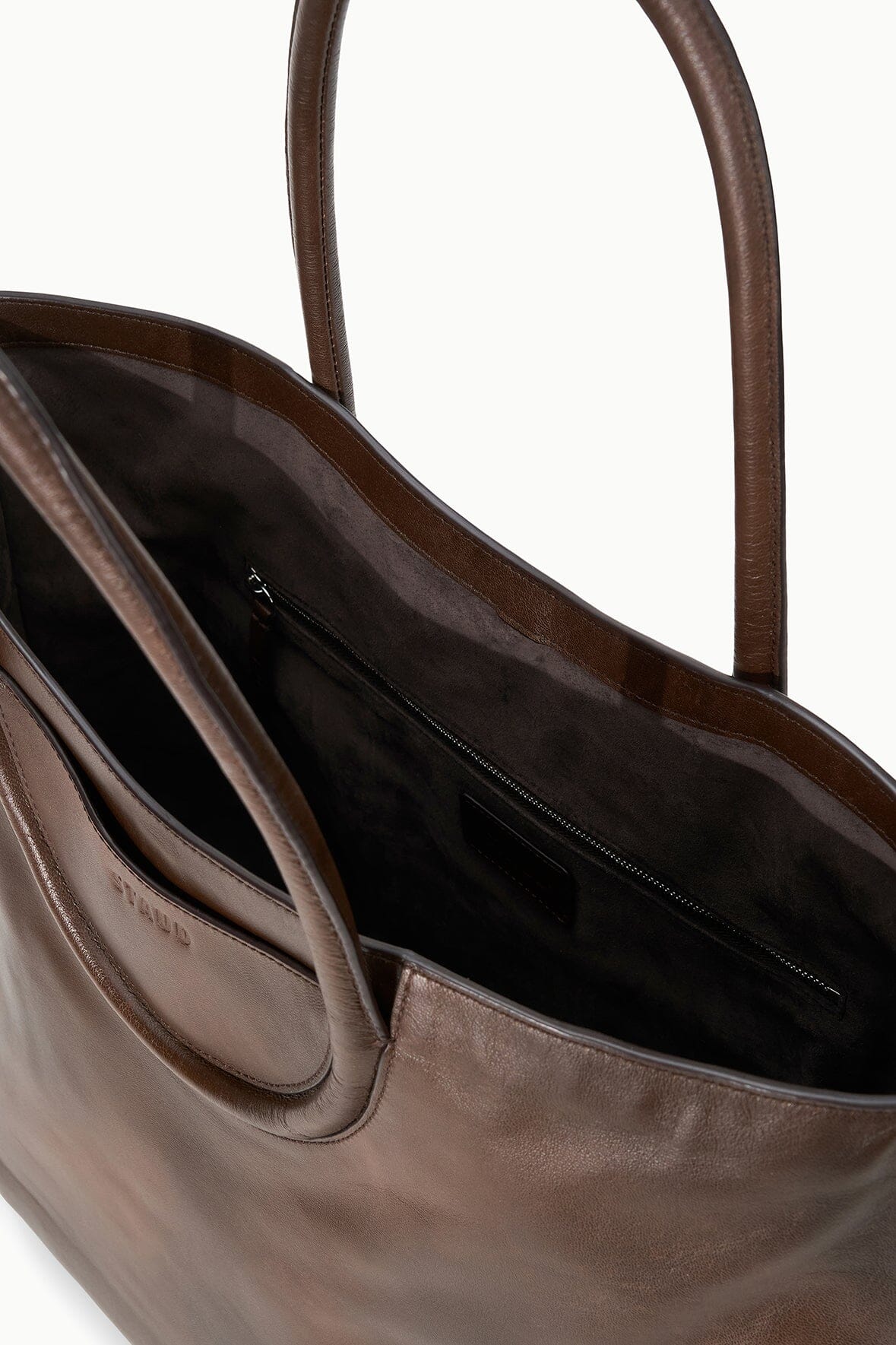 Maude North South Tote | Espresso Distressed — 6