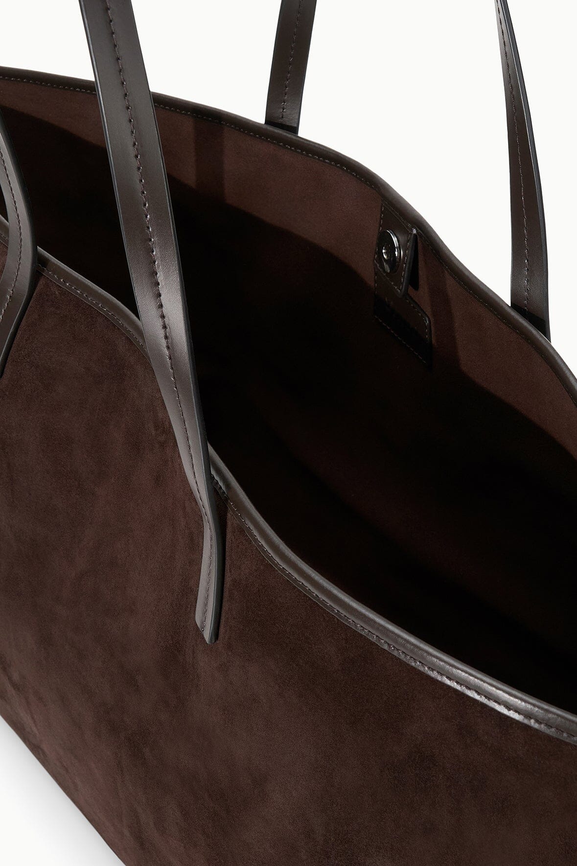 Christos Large Tote | Espresso Suede — 7