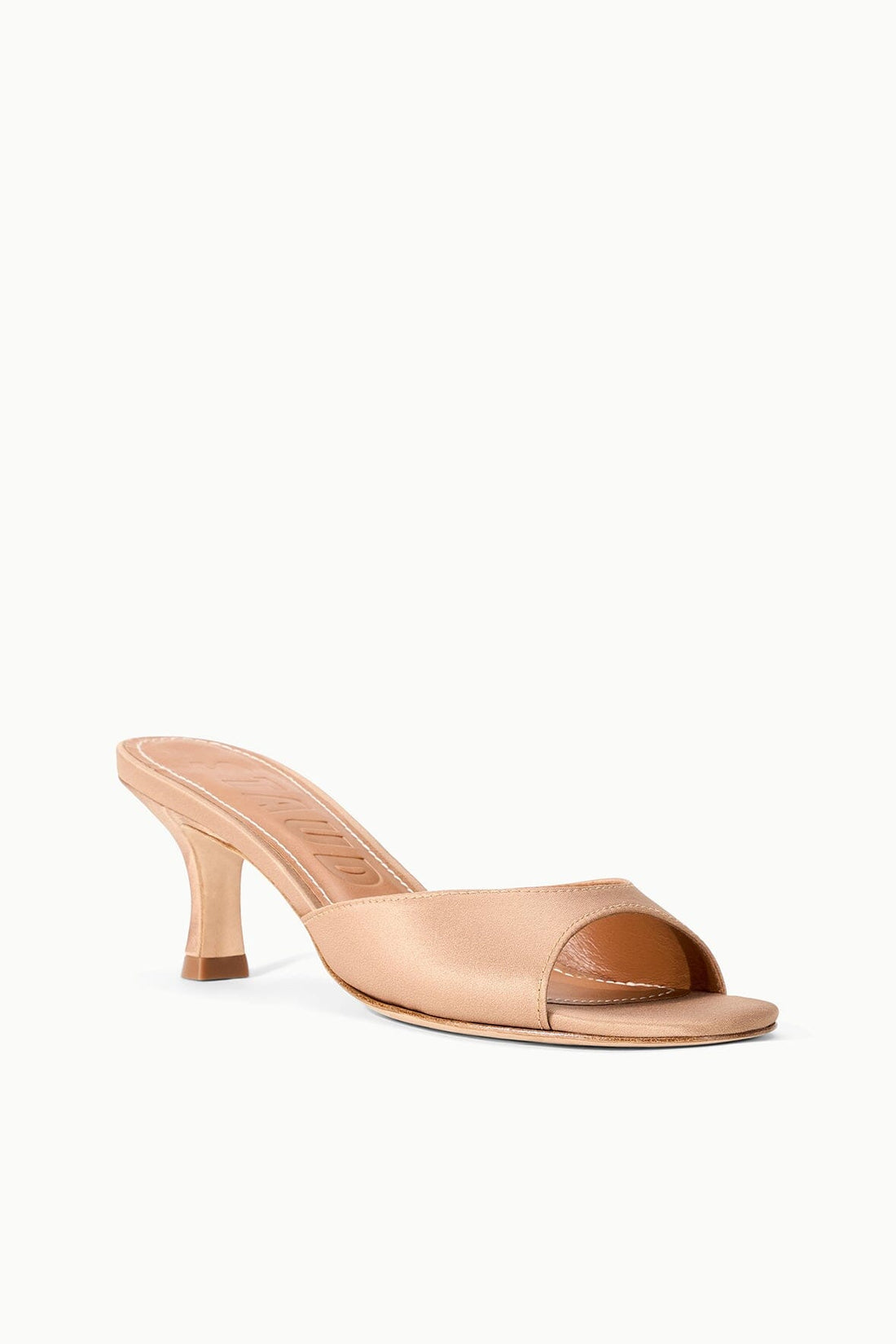 Brigitte Satin Mule | Cashew — 1