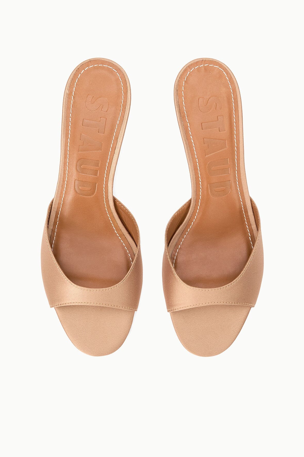 Brigitte Satin Mule | Cashew — 4