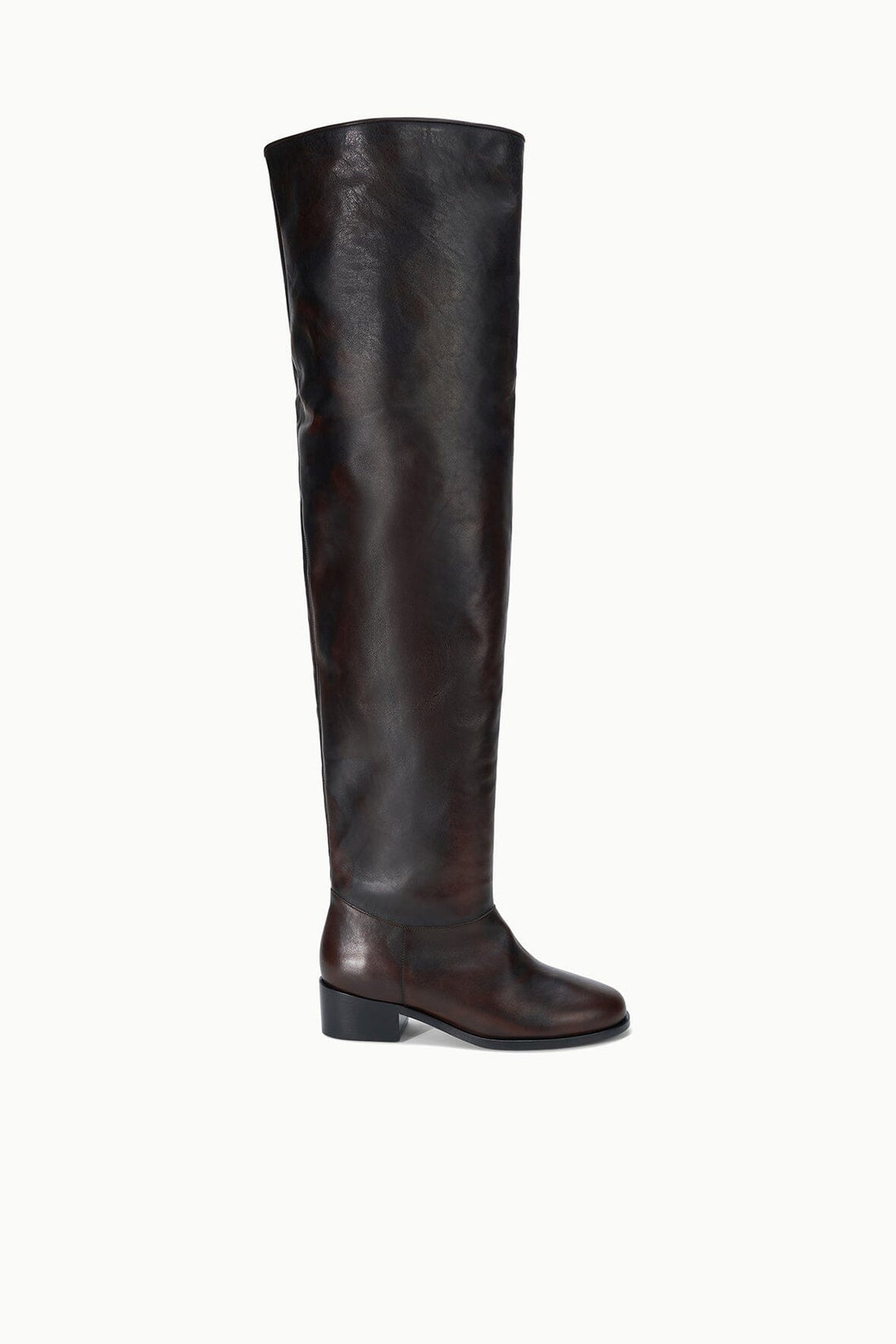 Arlo Over the Knee Boot | Espresso Distressed — 1