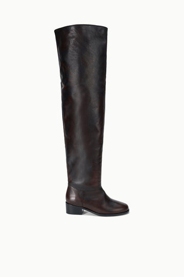 Arlo Over the Knee Boot | Espresso Distressed — 1