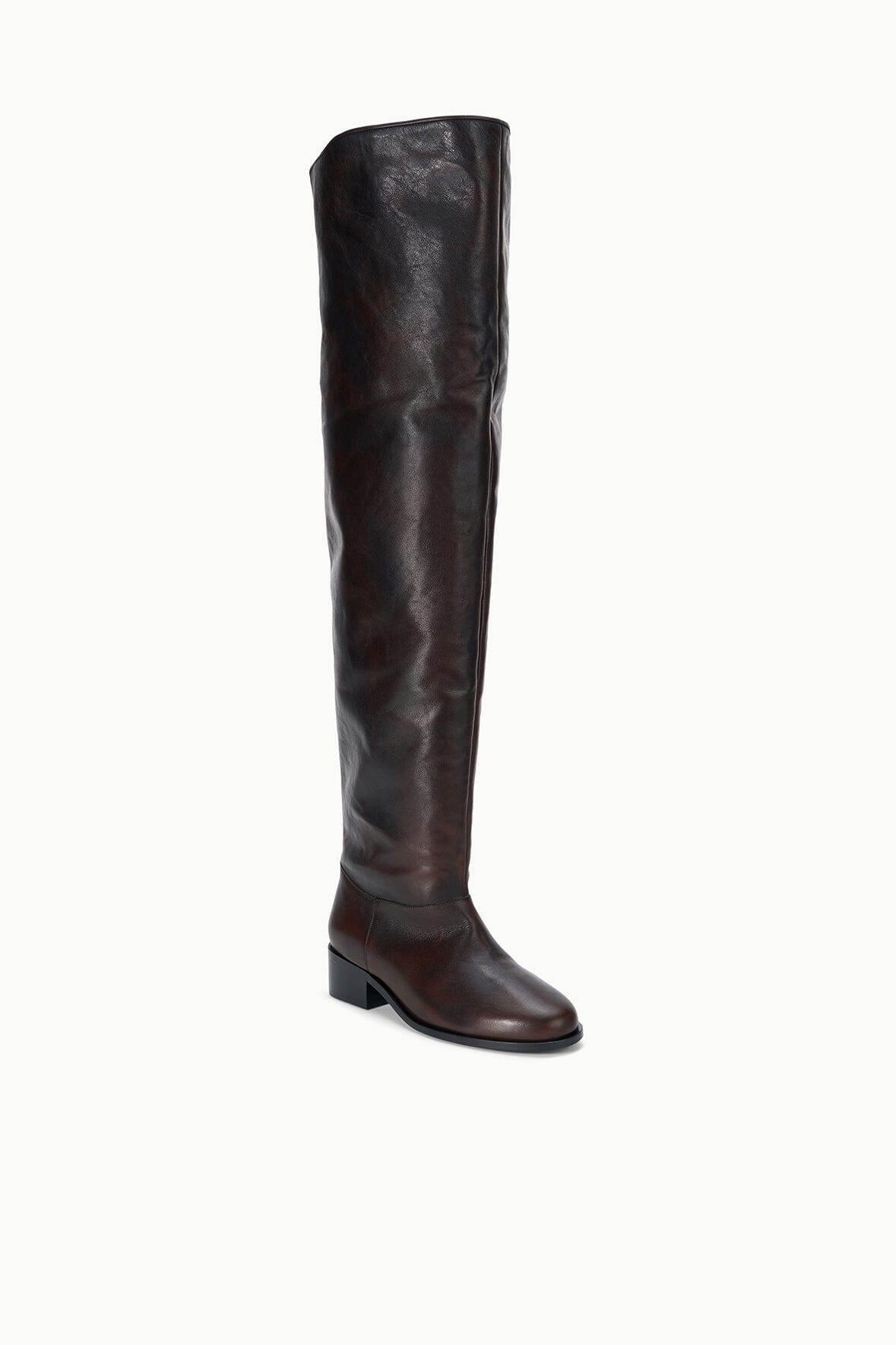 Arlo Over the Knee Boot | Espresso Distressed — 2