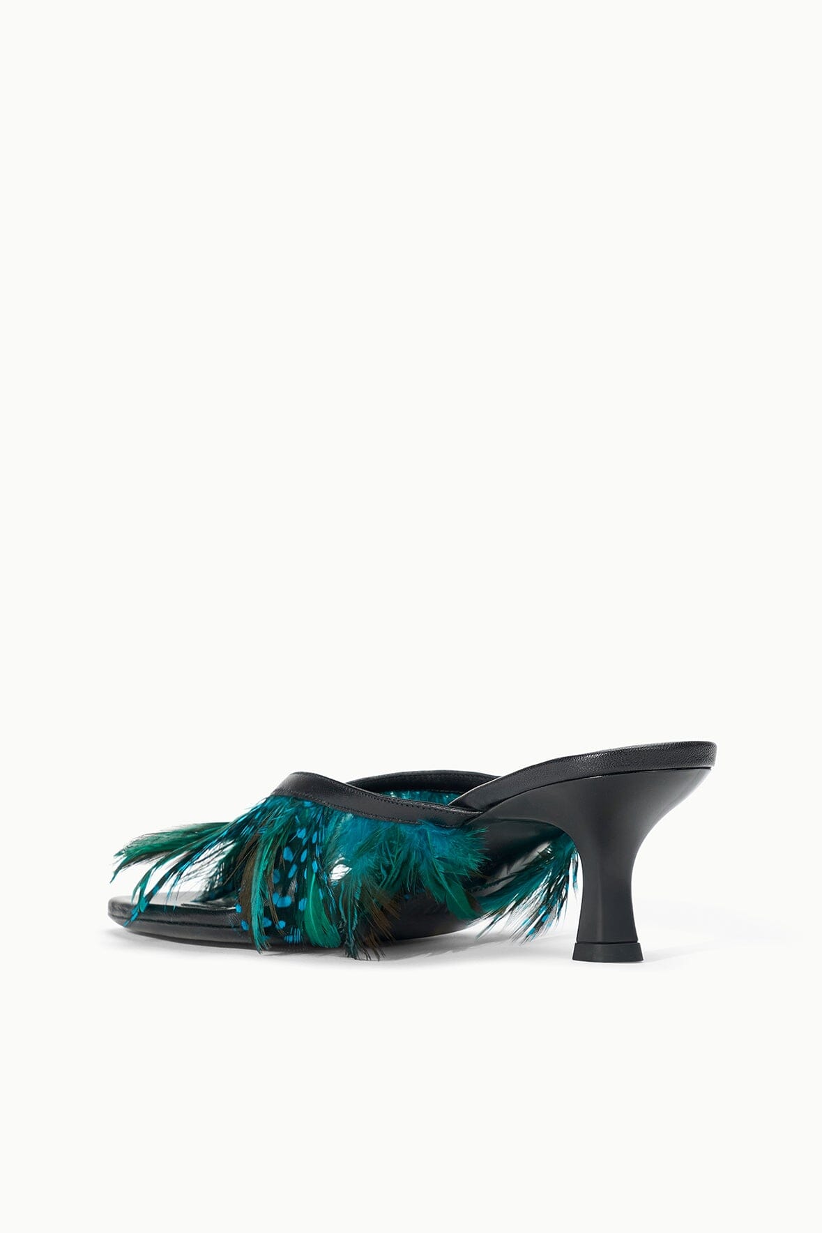Freja Kitten Heel | Black Feathers — 8