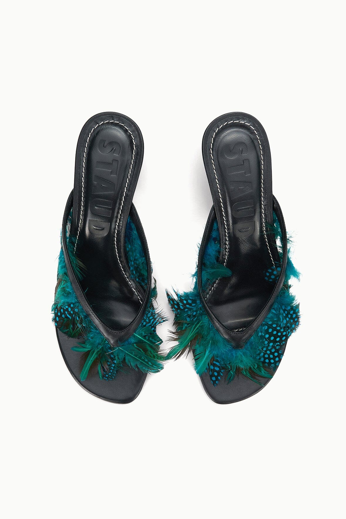 Freja Kitten Heel | Black Feathers — 7