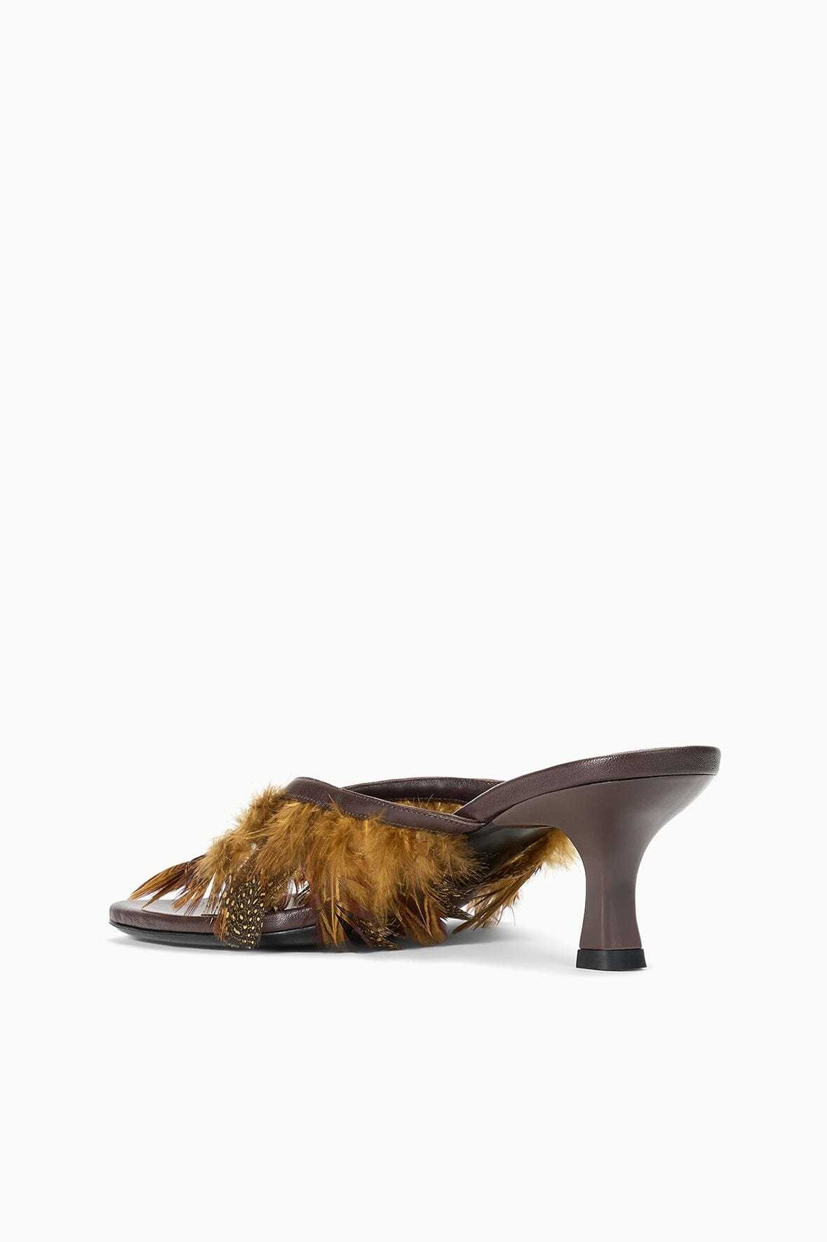 Freja Kitten Heel | Espresso Feathers — 9
