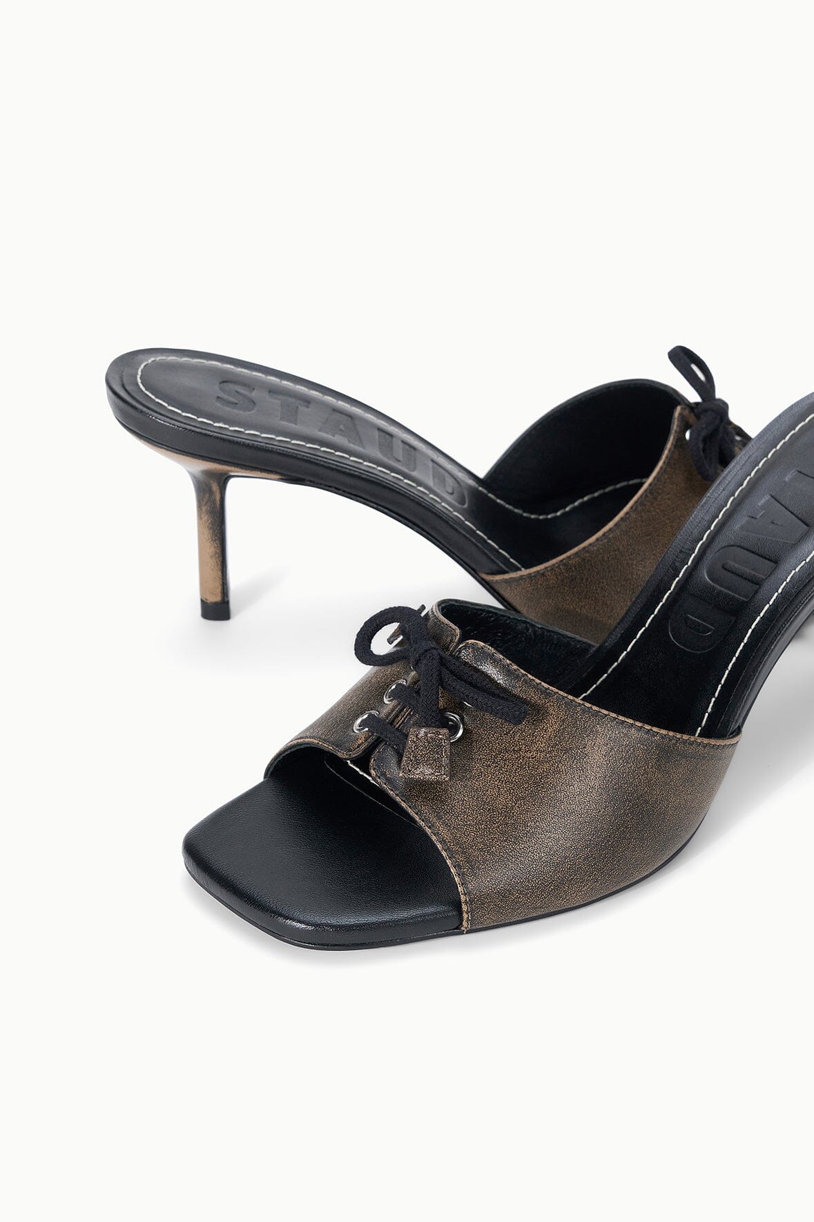 Blake Mule | Black Distressed — 6