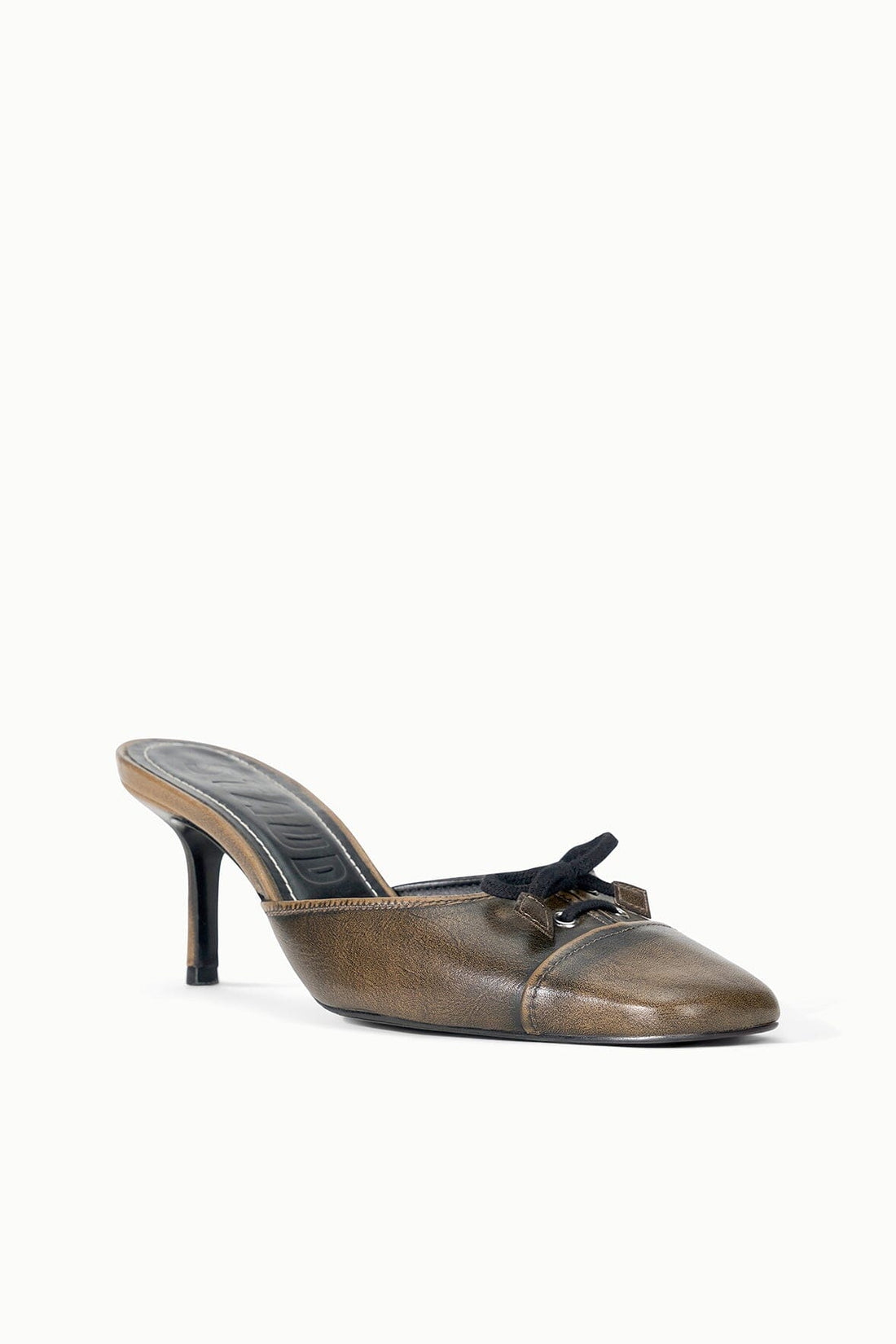 Faye Mule | Black Distressed — 1