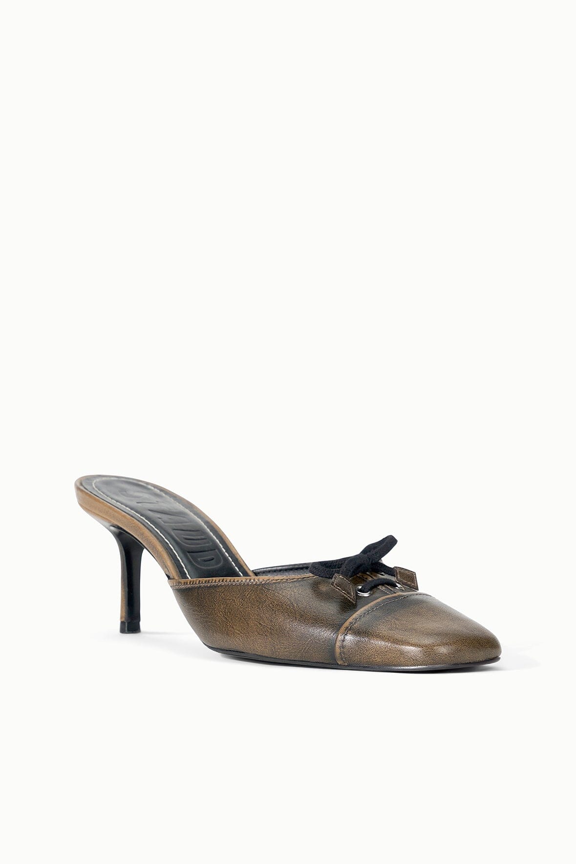Faye Mule | Black Distressed — 2