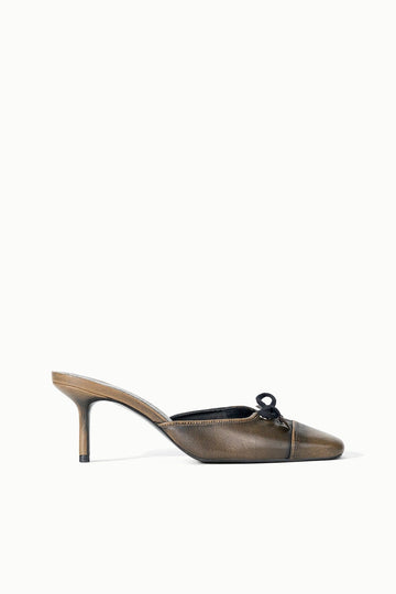 Faye Mule | Black Distressed — 1