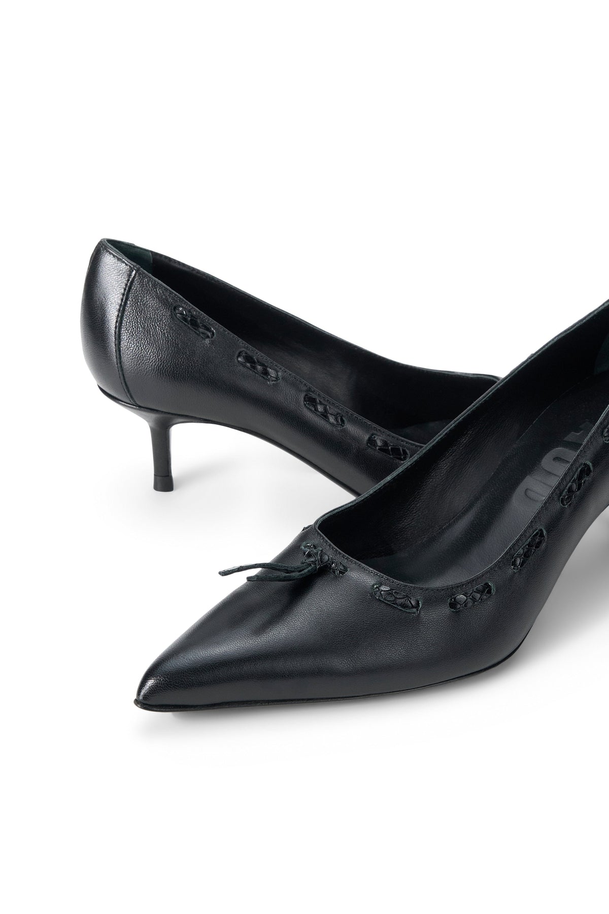 Sebastian Kitten Heel Pump | Black — 3