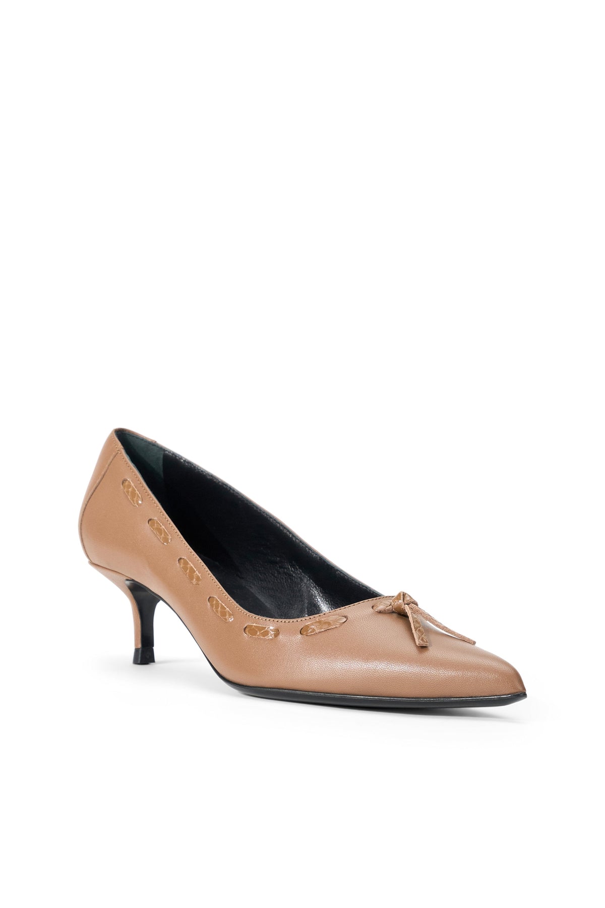 Sebastian Kitten Heel Pump | Husk — 2