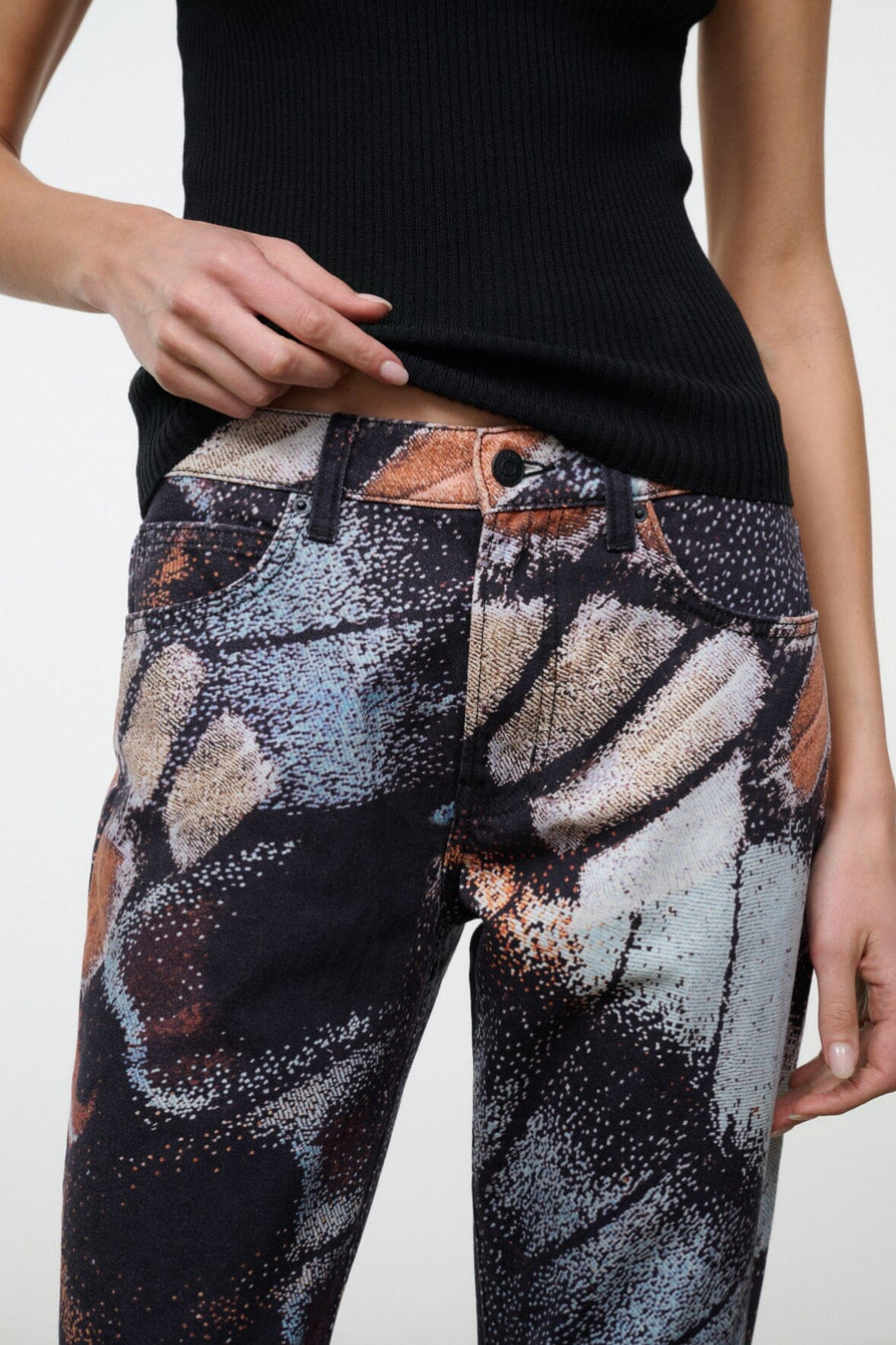 Franky Flare Jean | Butterfly Sky — 1